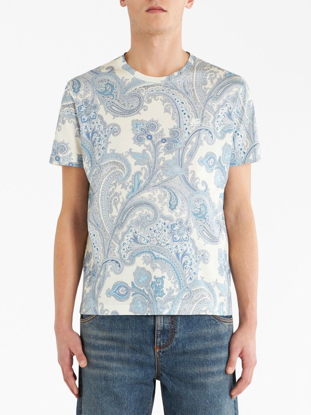 paisley-print cotton T-shirt - 2