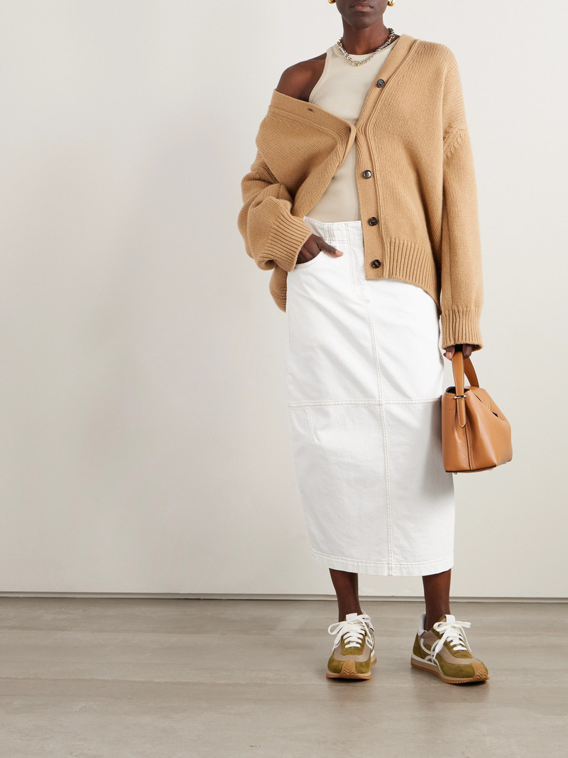 Brunello Cucinelli Denim Midi Skirt outlook