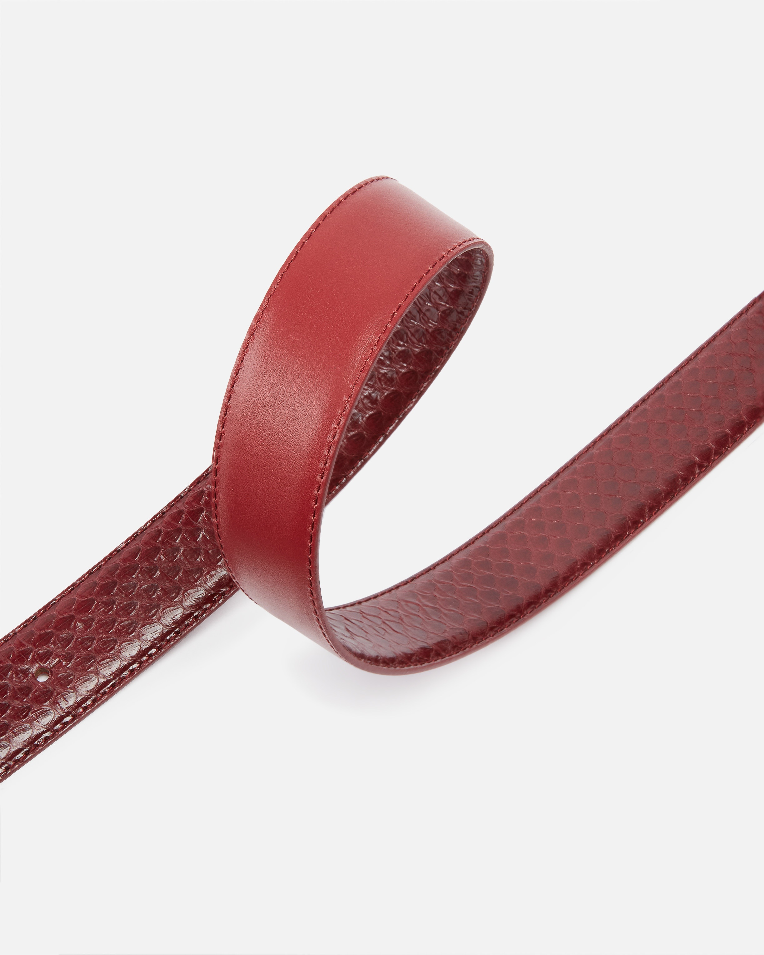 3CM GLOSSY PYTHON LEATHER BELT PINKO GALLERIA. - 4