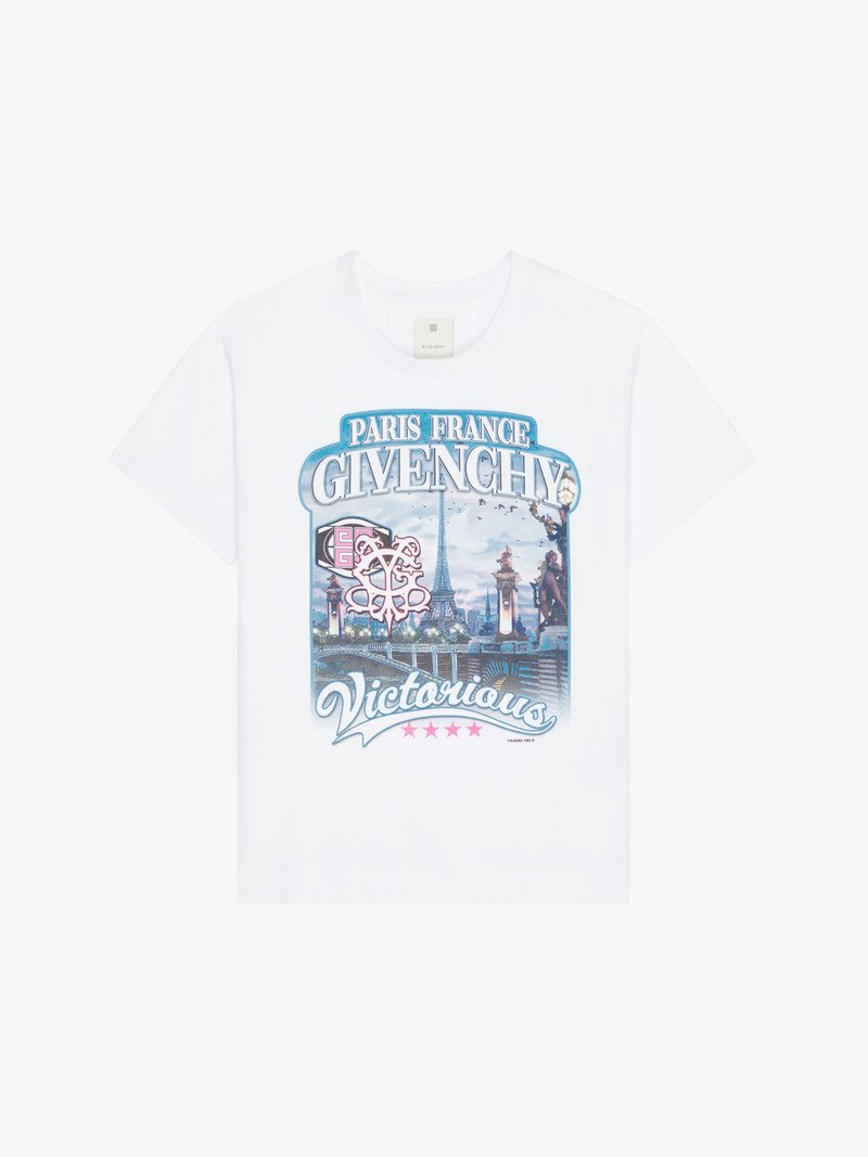 GIVENCHY WORLD TOUR BOXY FIT T-SHIRT IN COTTON 1