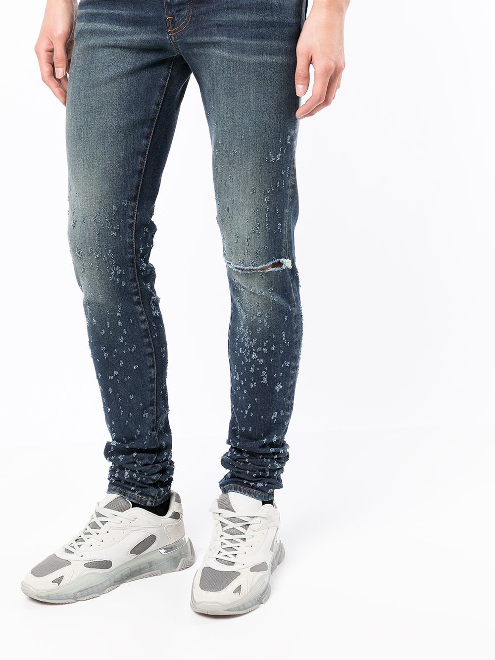 distressed-effect skinny jeans - 5