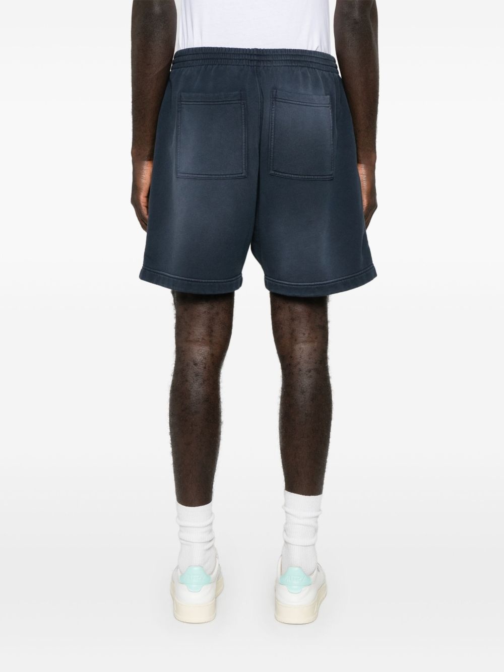 logo-print track shorts - 4