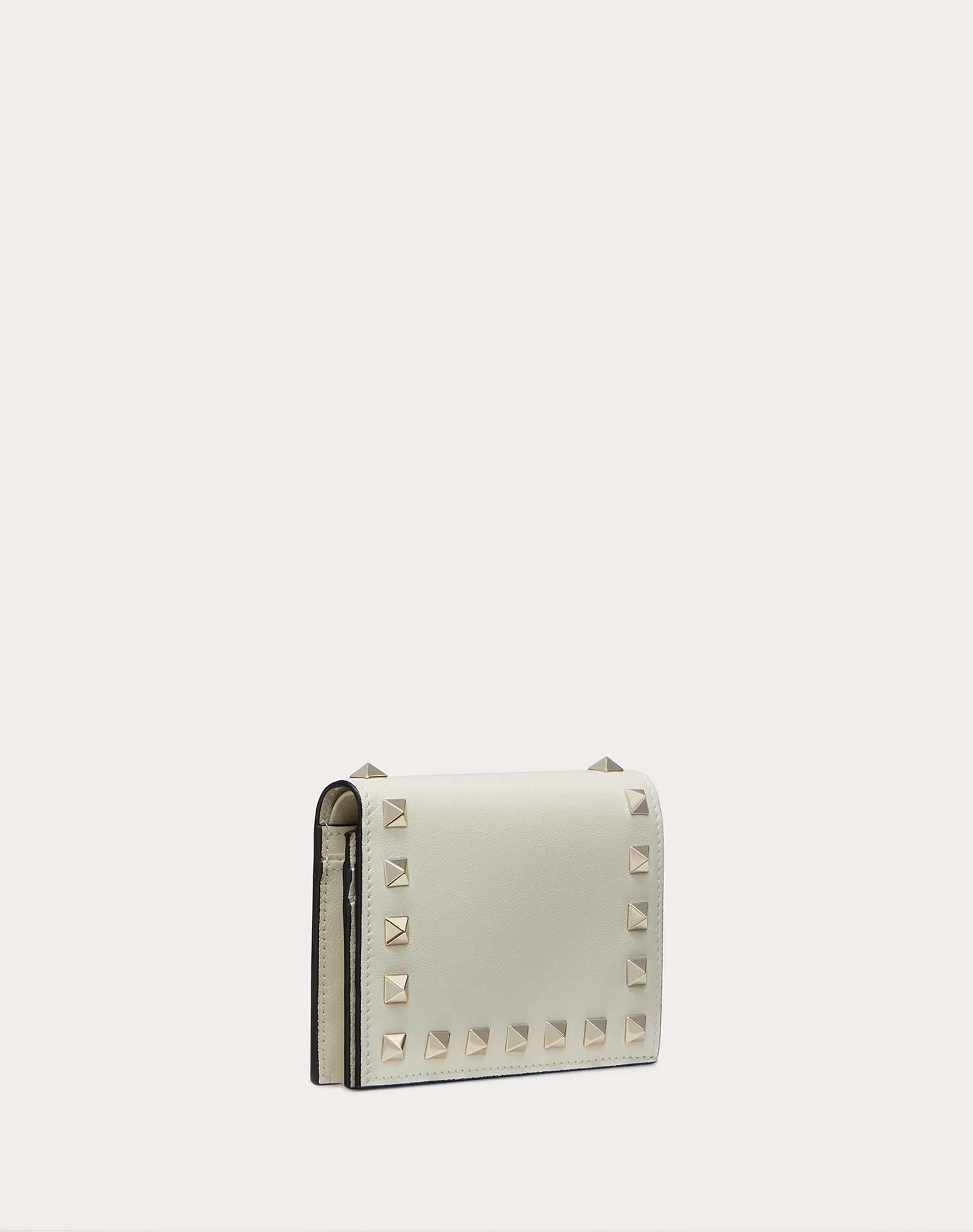 Small Rockstud Calfskin Wallet - 4