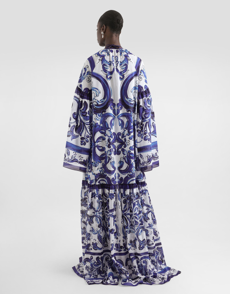 Majolica-print cotton dress 3