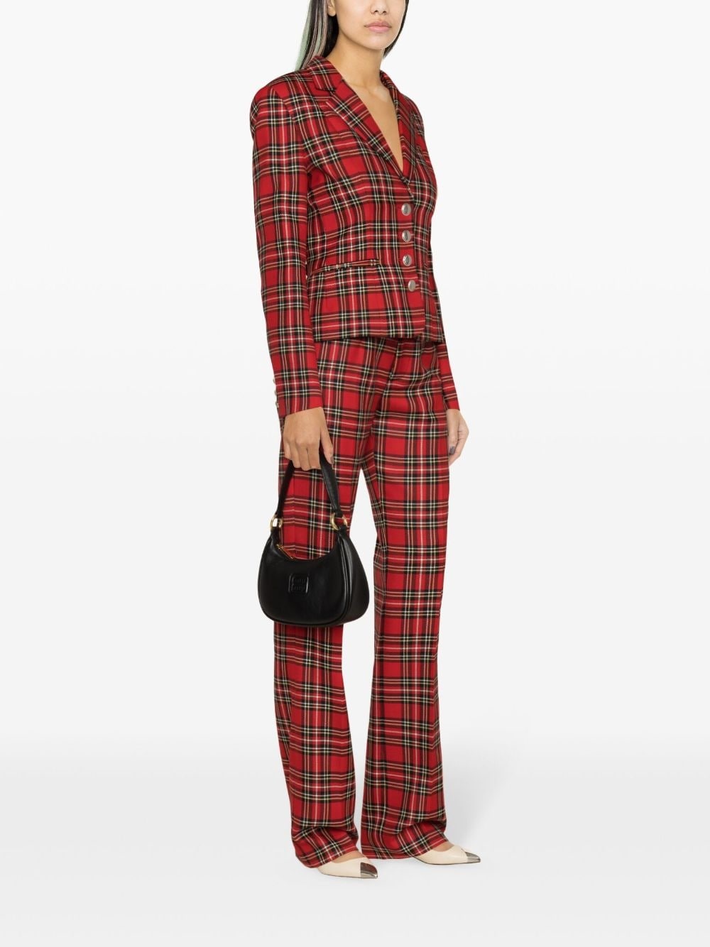 Americana tartan-check blazer - 3