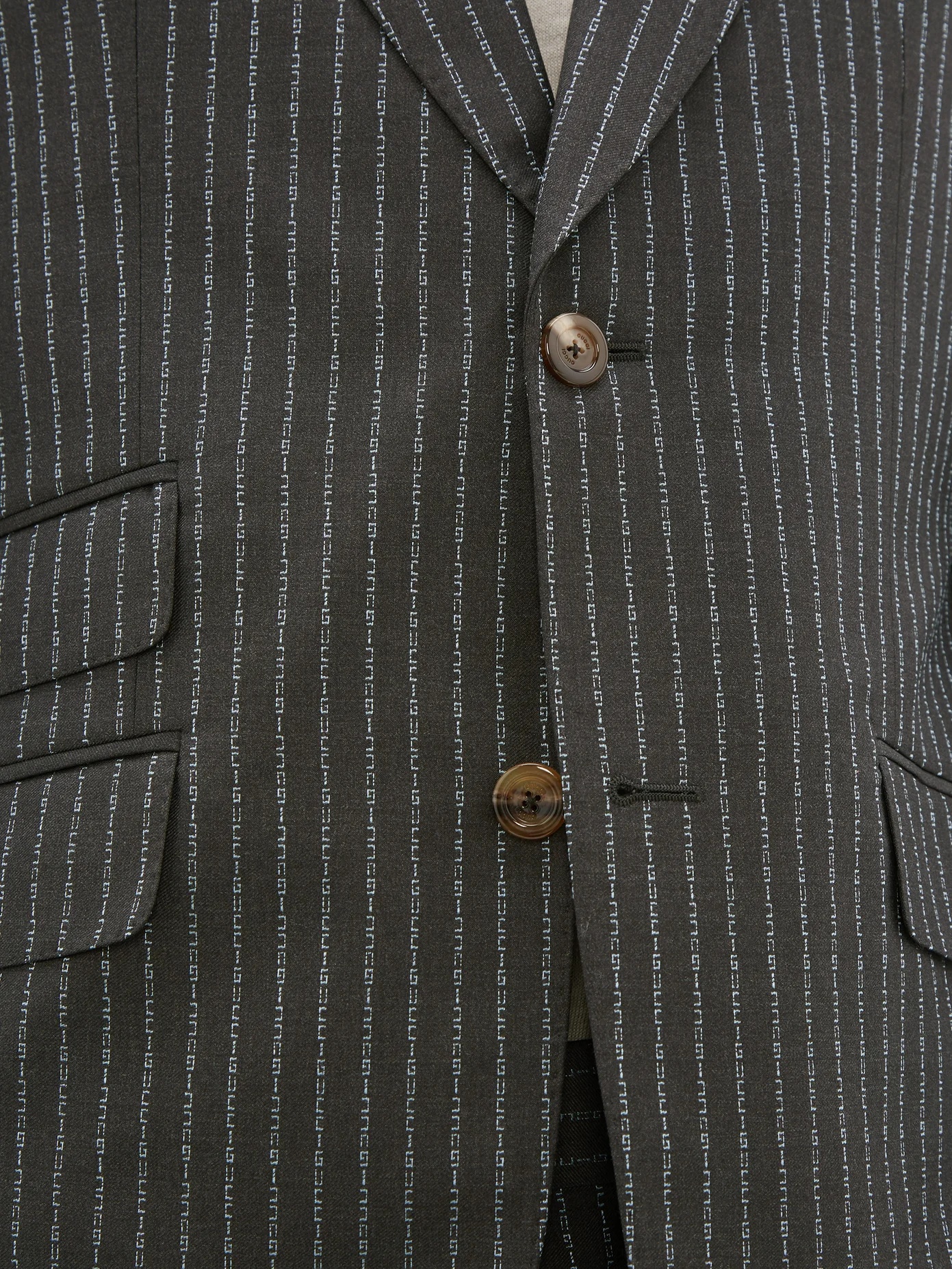 Heritage logo-print wool suit - 4