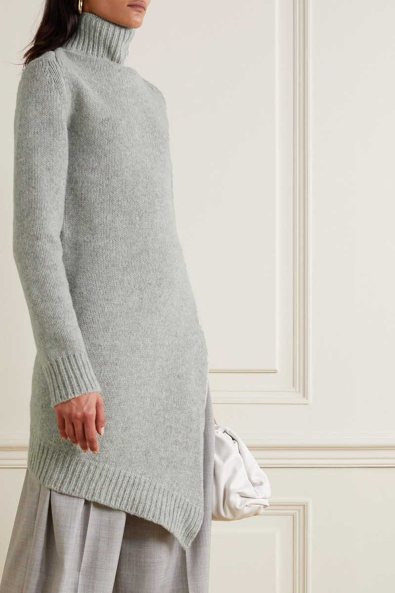 Asymmetric wool turtleneck sweater 3