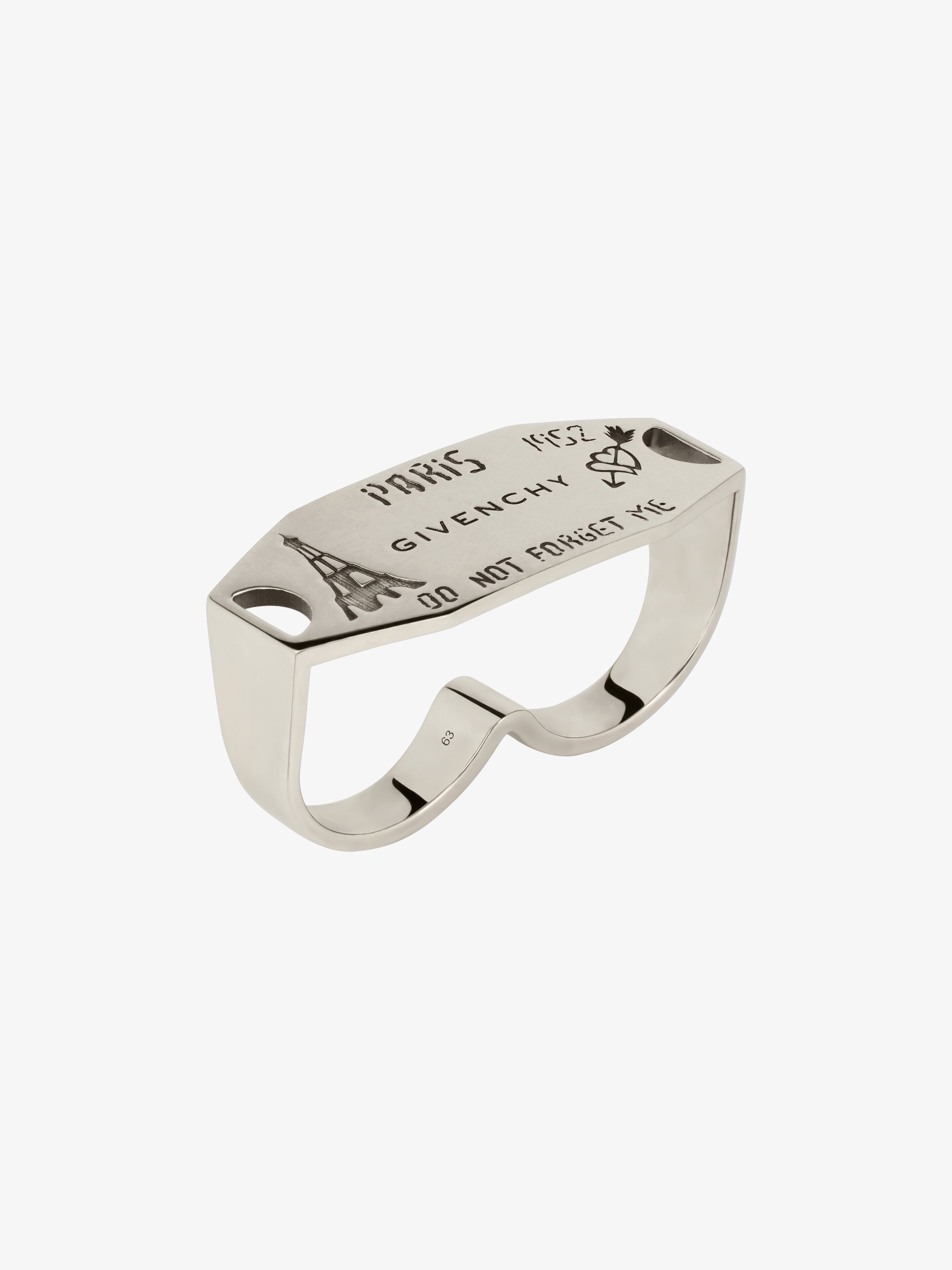 CITY DOUBLE FINGER RING IN METAL - 3