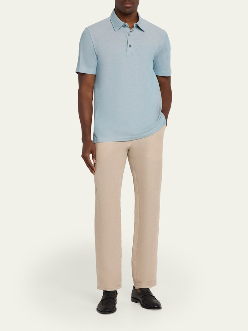 Brioni Men's Jersey Pique Polo Shirt outlook
