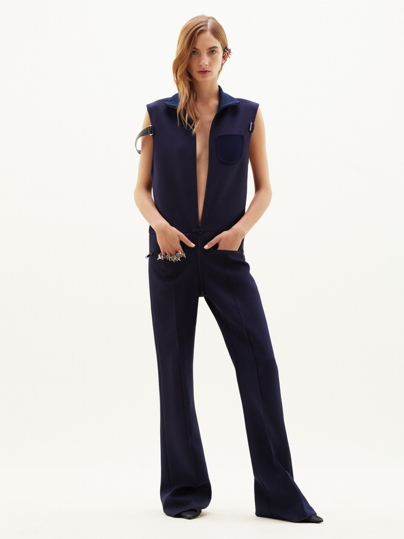 courrèges TWILL STRAP SLEEVELESS JUMPSUIT outlook