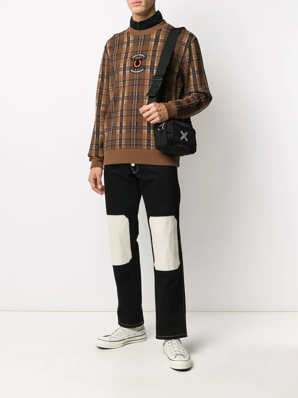 tartan check sweatshirt - 2