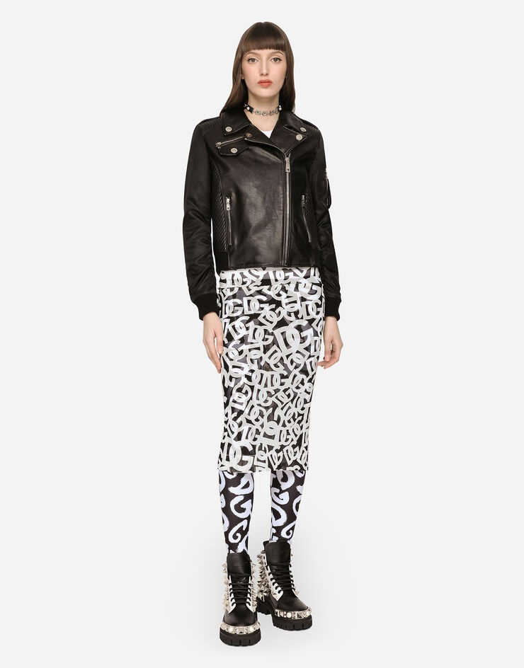 Leather biker jacket - 2