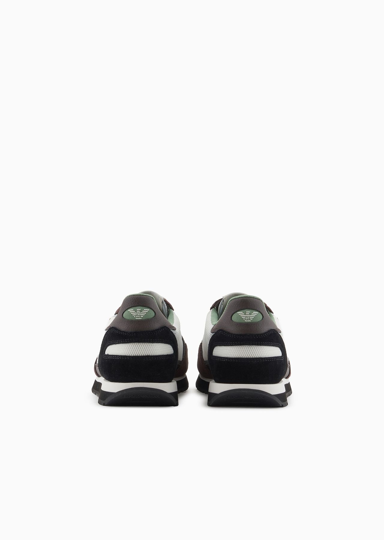 Mesh sneakers with suede details and eagle patch - 4