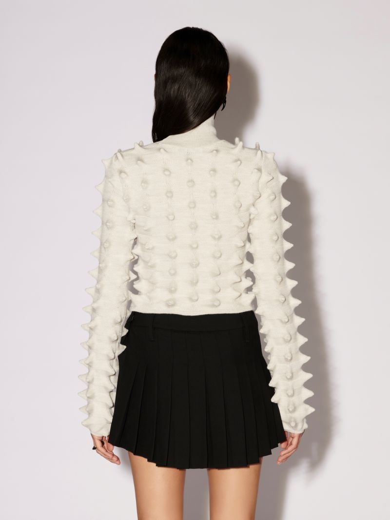 CROPPED SPIKES TURTLENECK - 4