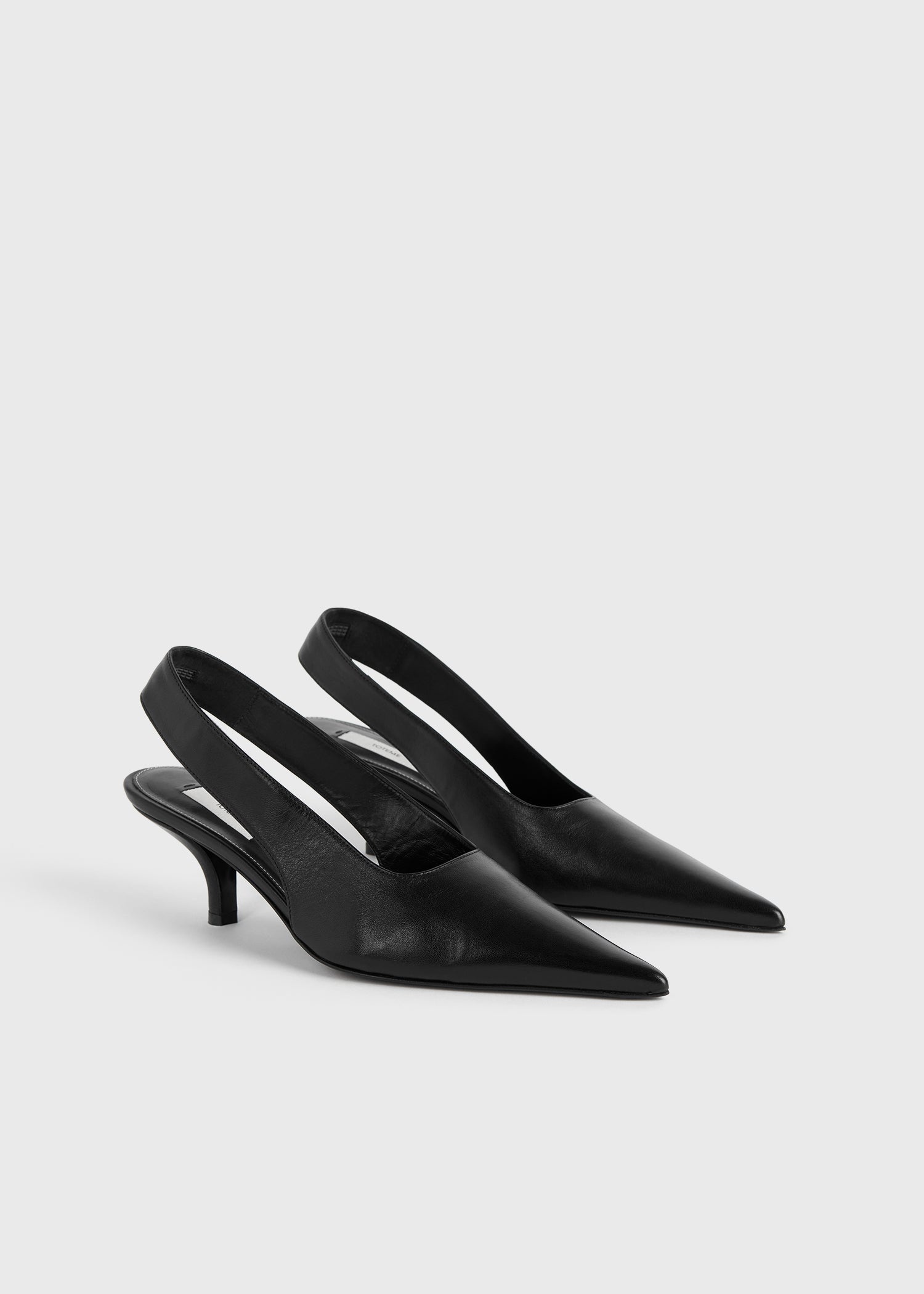 Classic leather slingbacks black - 6