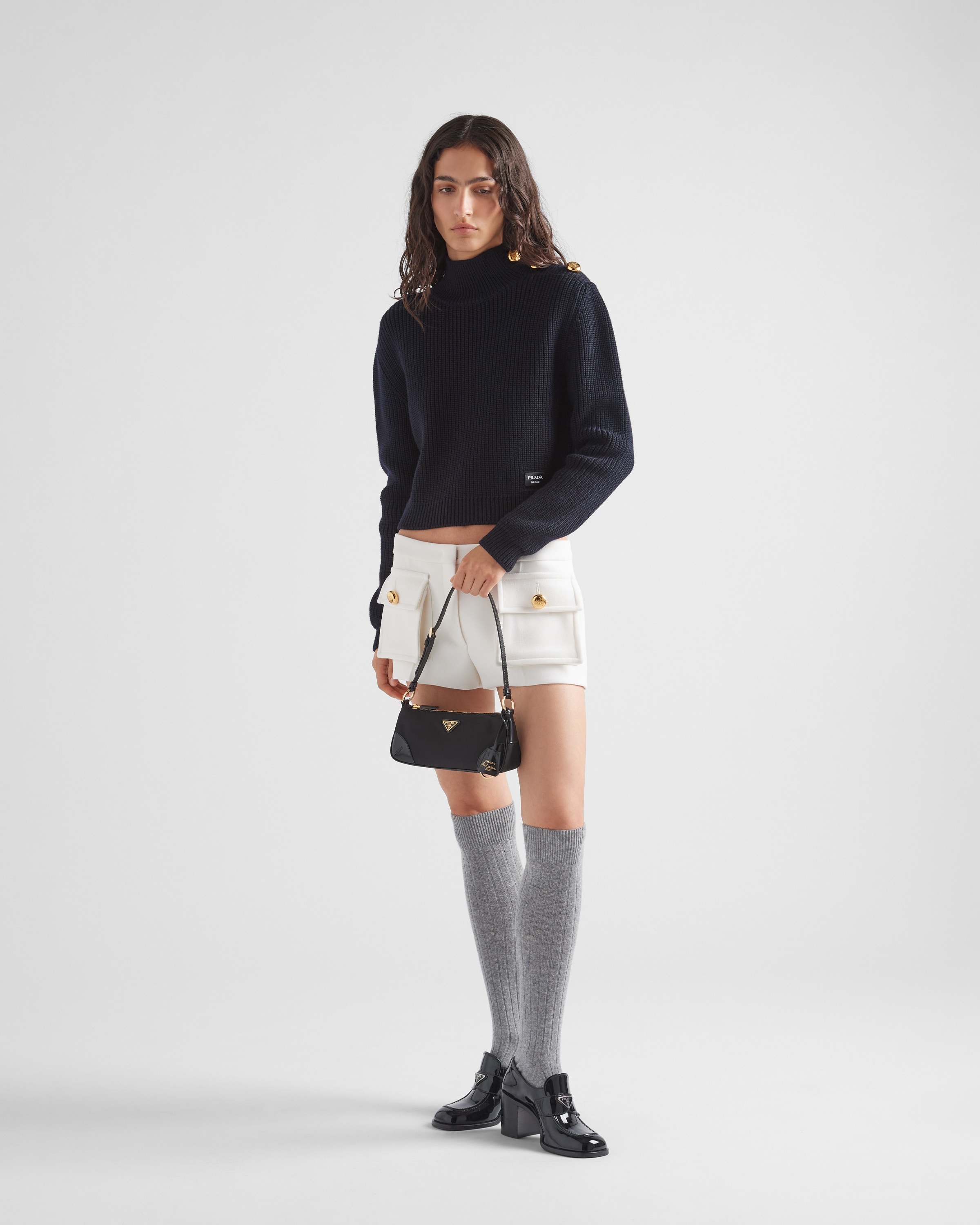 Prada Re-Edition 2002 Re-Nylon and brushed leather shoulder