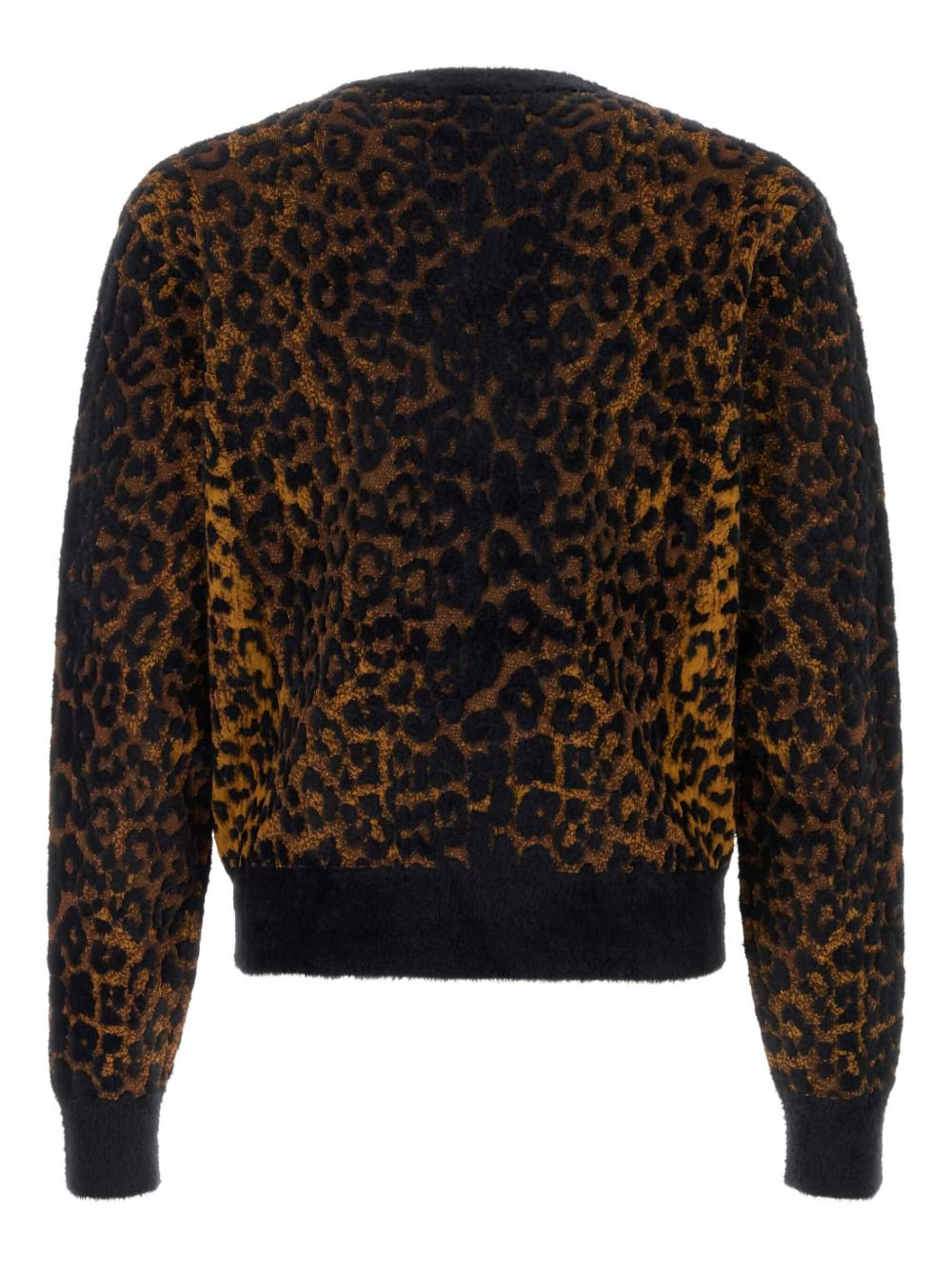 leopard-jacquard sweater - 2