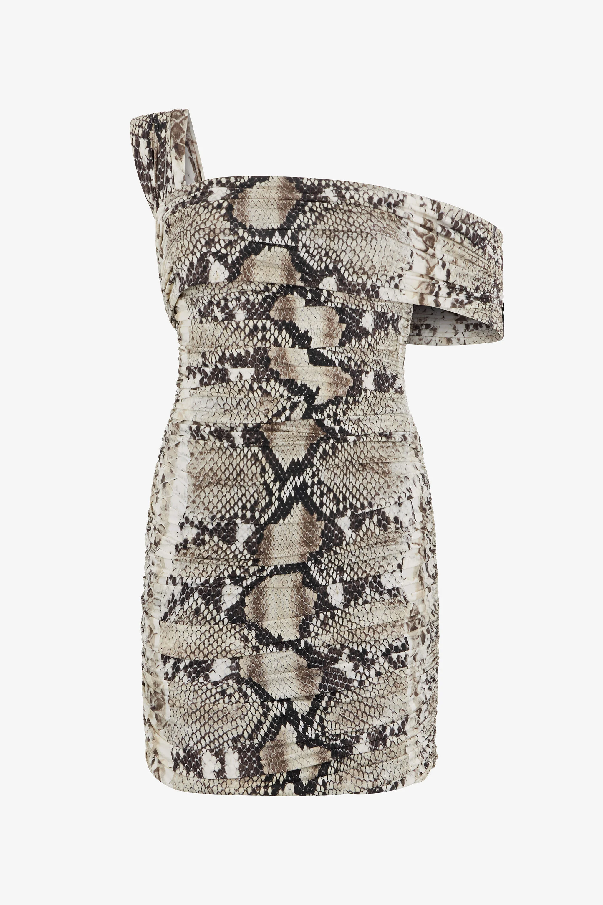 Mini Dress With Python Print - 1