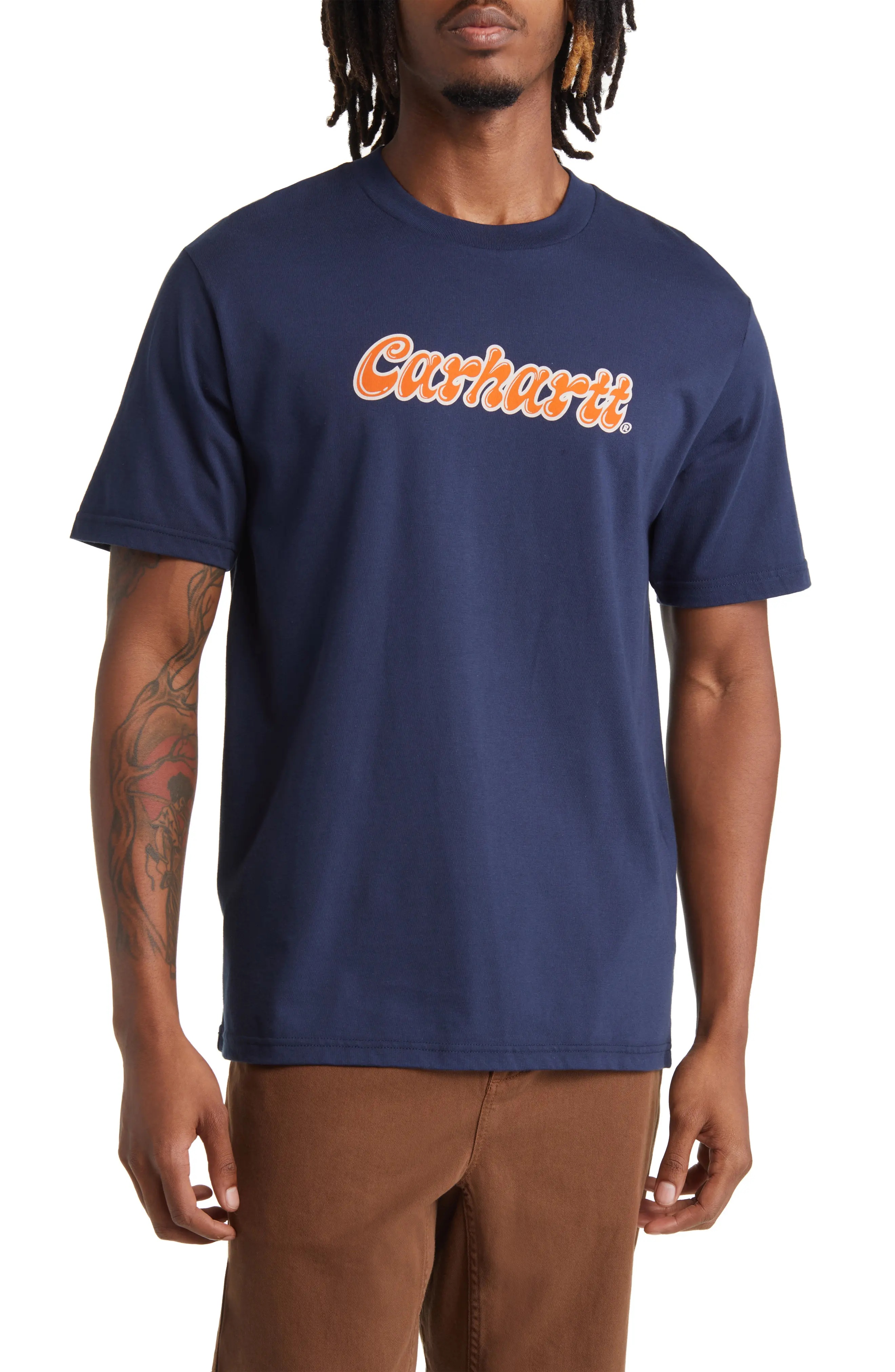 Carhartt Liquid Script Logo Organic Cotton Graphic T-Shirt