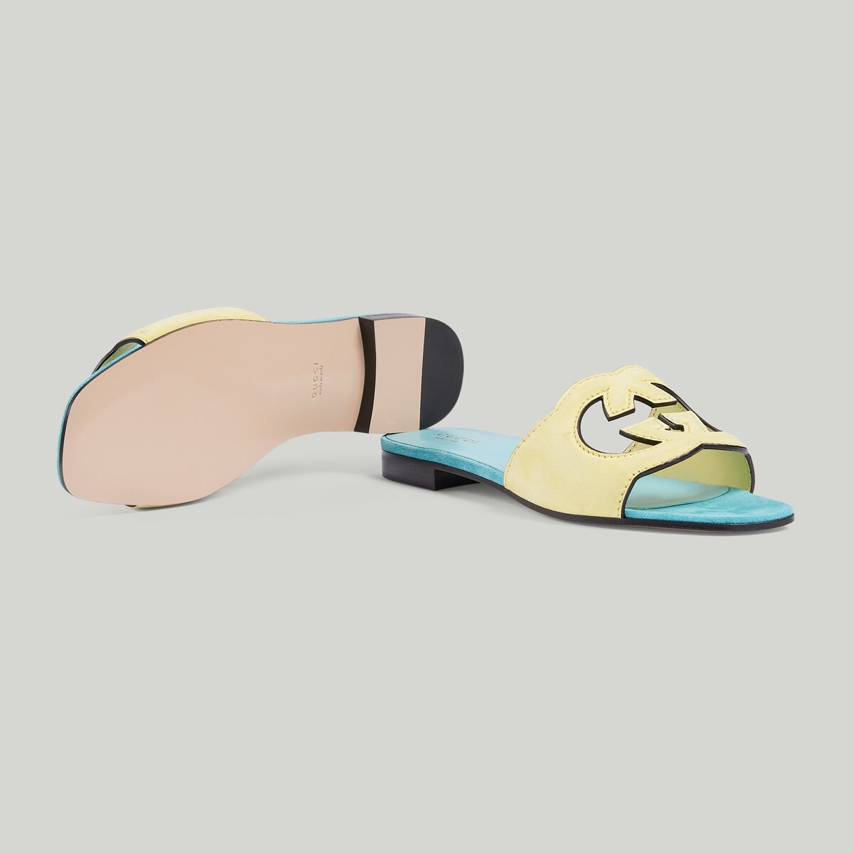 Women's Interlocking G cut-out slide sandal - 5