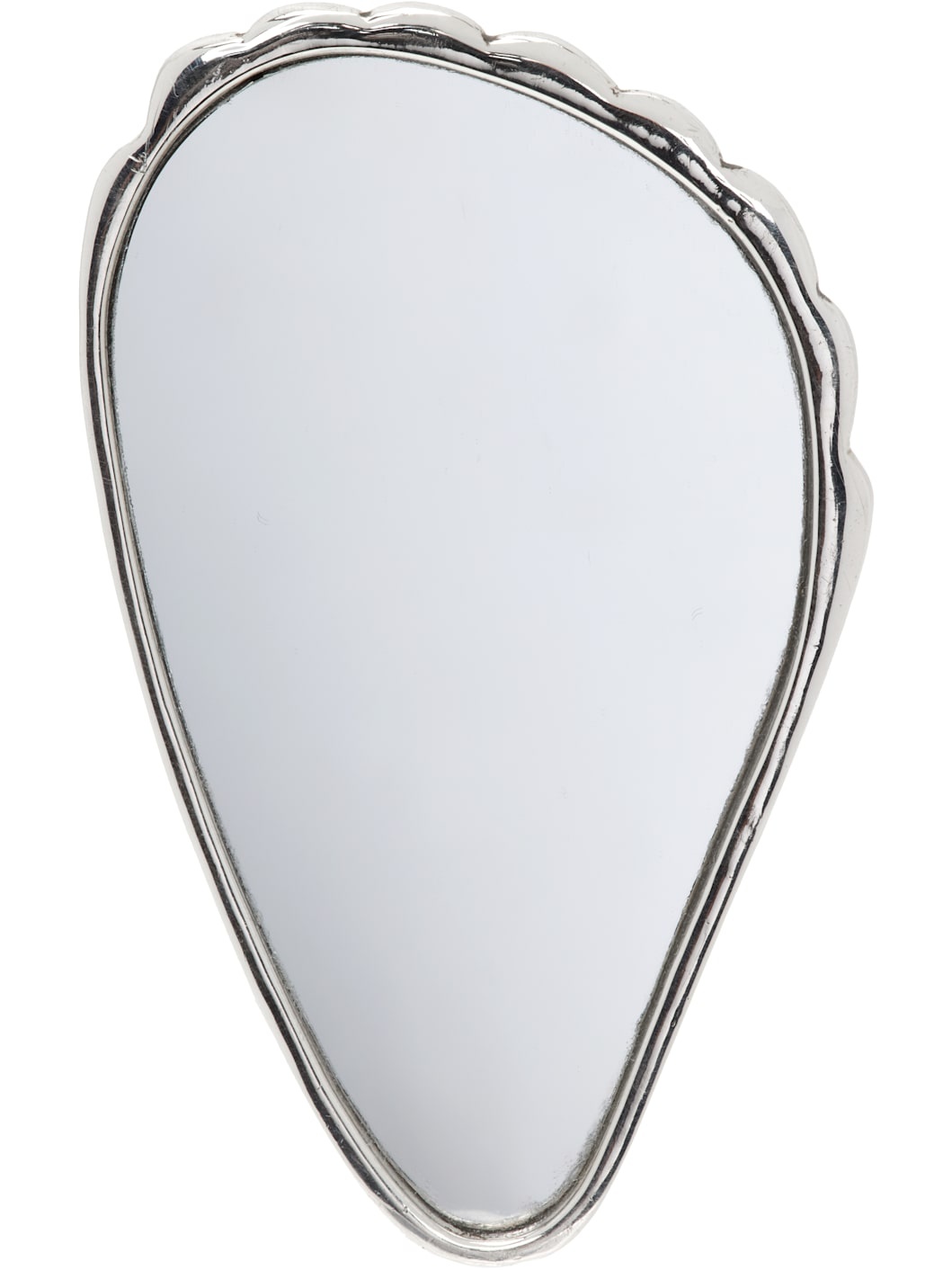 Silver Coquille Hand Mirror - 2