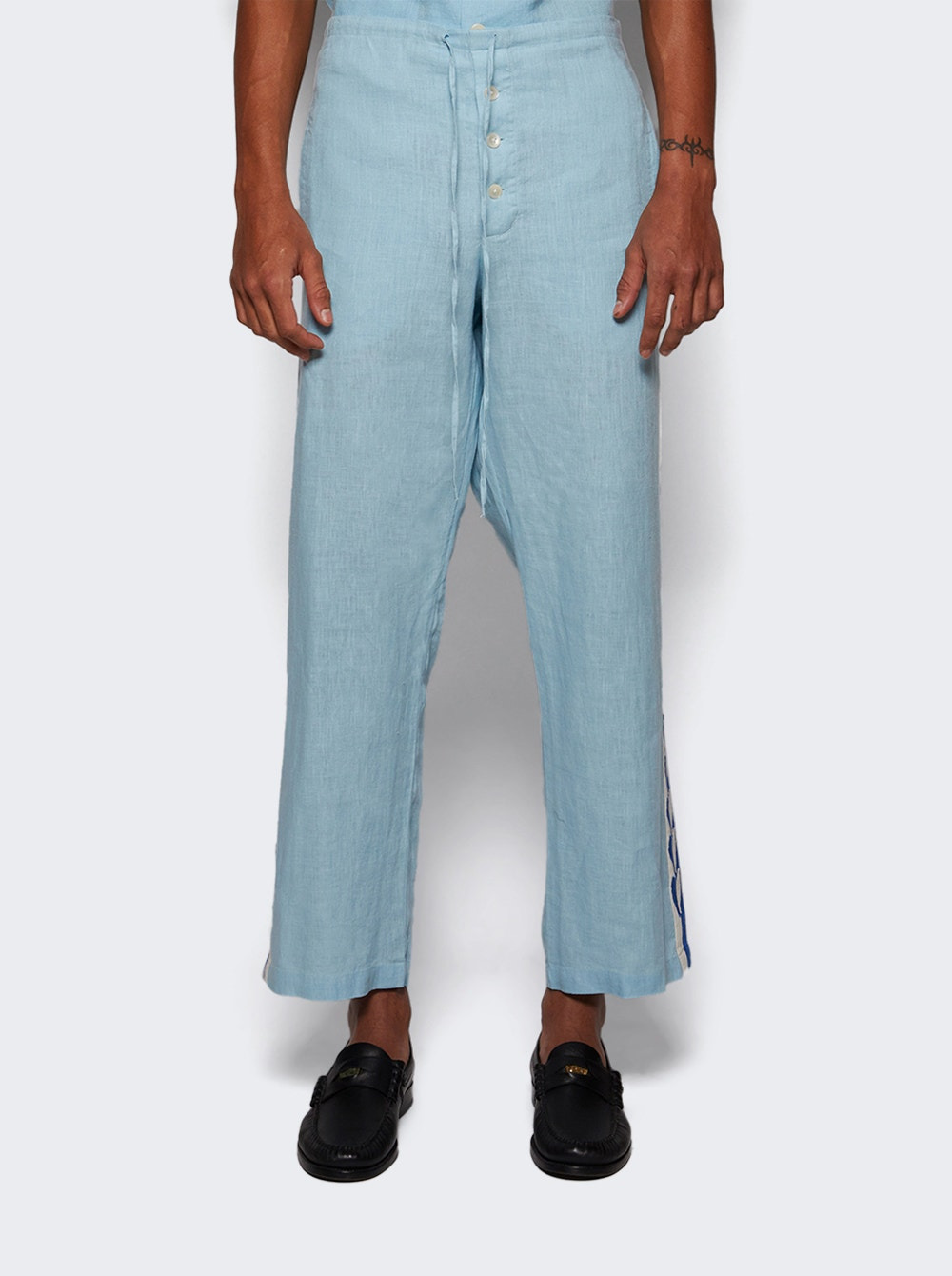 Seedling Stripe Pajama Pants Blue - 2