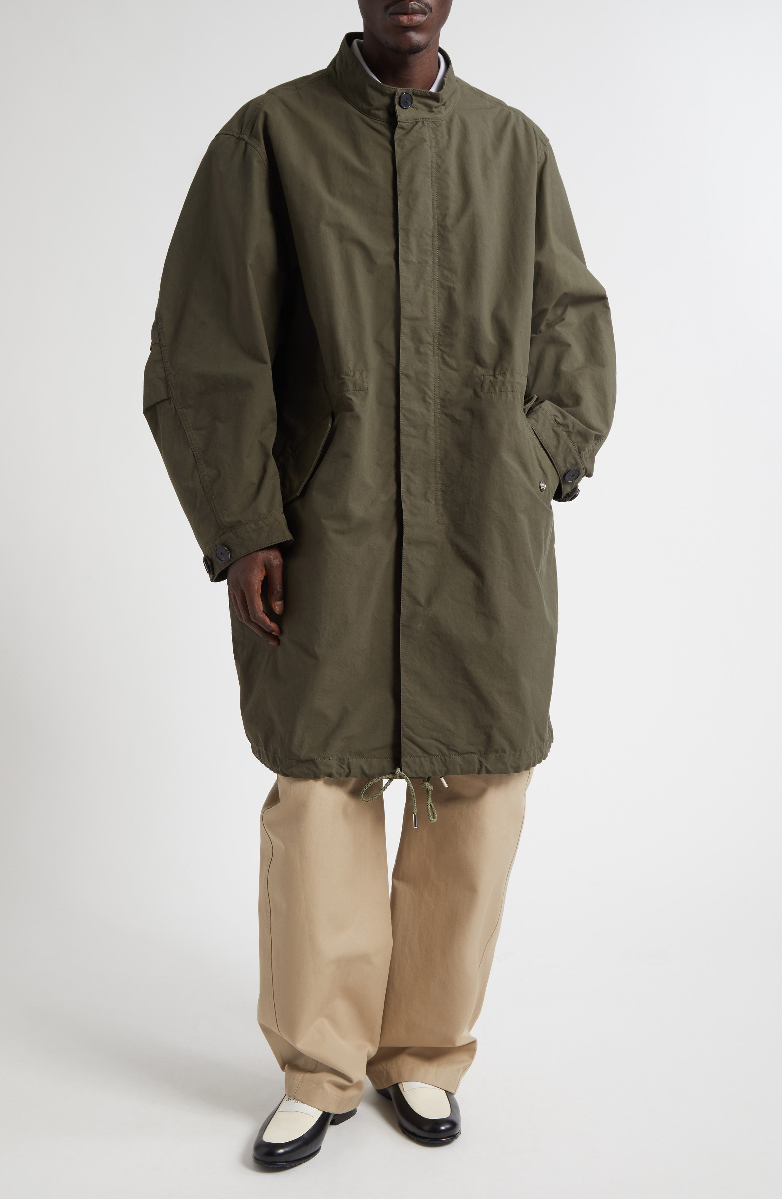 Givenchy Twisted Arm Parka in Khaki at Nordstrom - 2