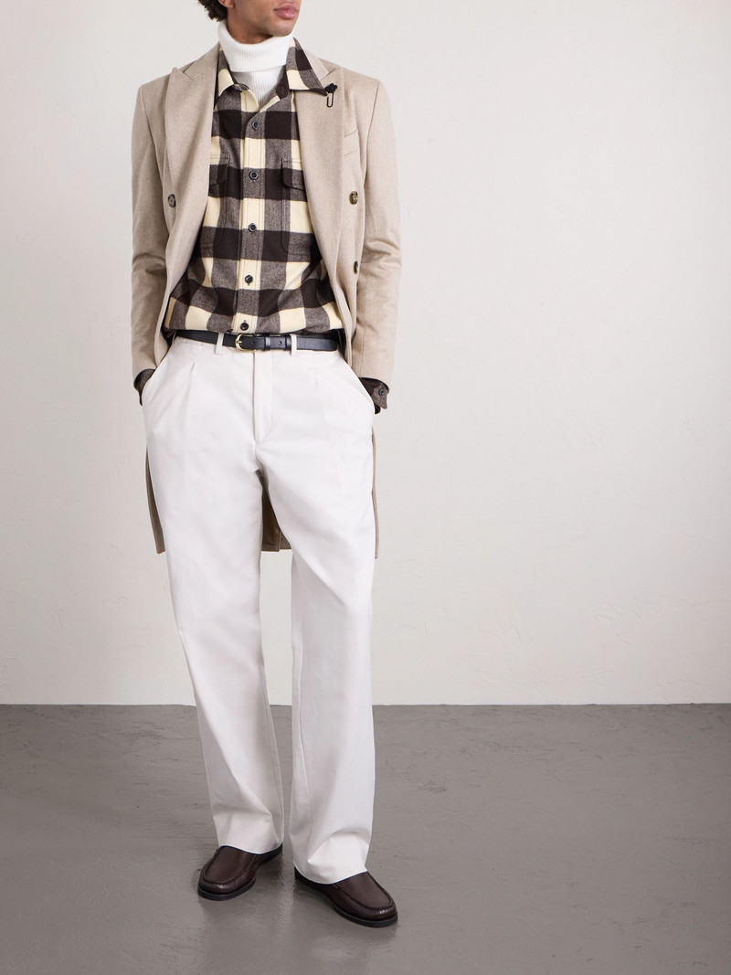 Ralph Lauren Gable Checked Wool Shirt Brown outlook