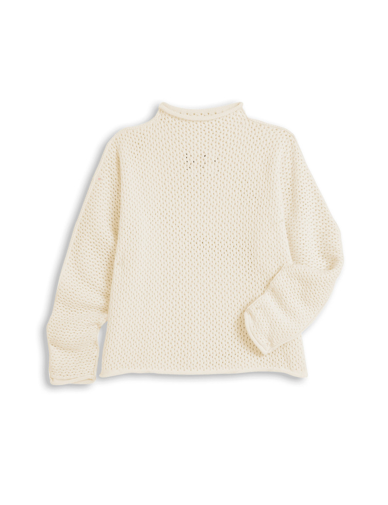 Rolled Funnel Neck Sweater - 1