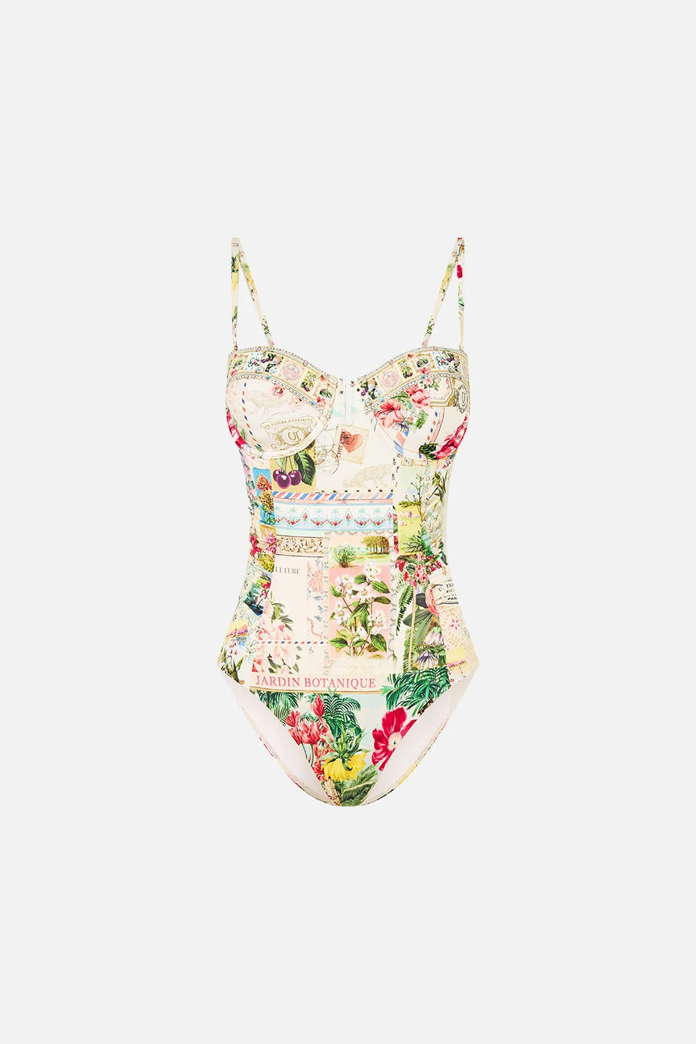 UNDERWIRE CUPPED ONE PIECE W SIDE RUCHING LA BELLE BOTANIQUE - 1