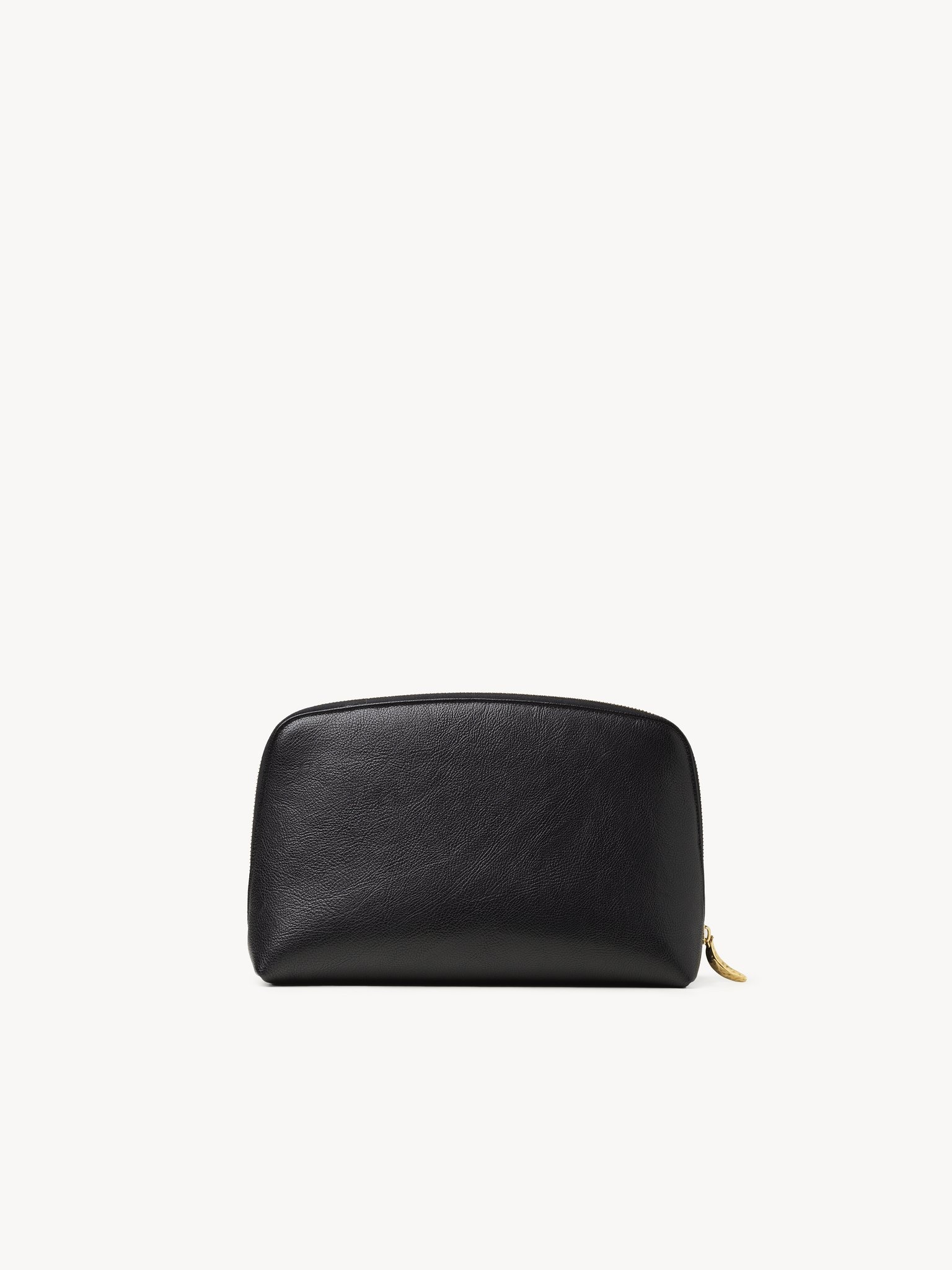 LARGE BANANA COSMETIC POUCH IN GRAINED LEATHER - 4