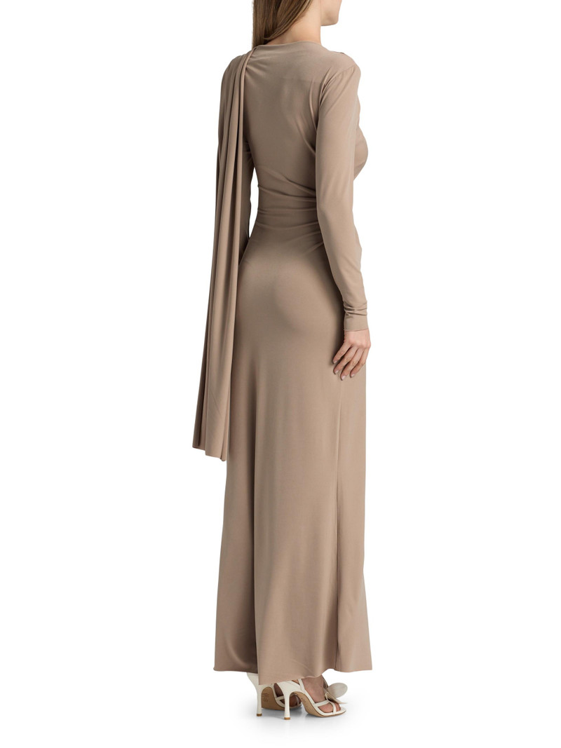 Women's Catherinson Gathered Knit Maxi Dress - Oat Latte 5