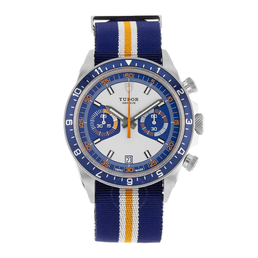 Pre-owned Tudor Heritage Chrono Chronograph Automatic Blue Dial Men's Watch 70330B - 2