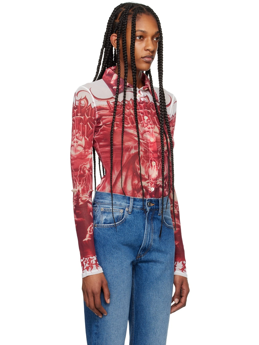 Red & White 'The Diablo' Shirt - 2