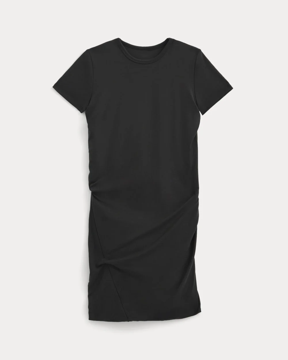 TWISTED SHORT-SLEEVE CREW DRESS - 1