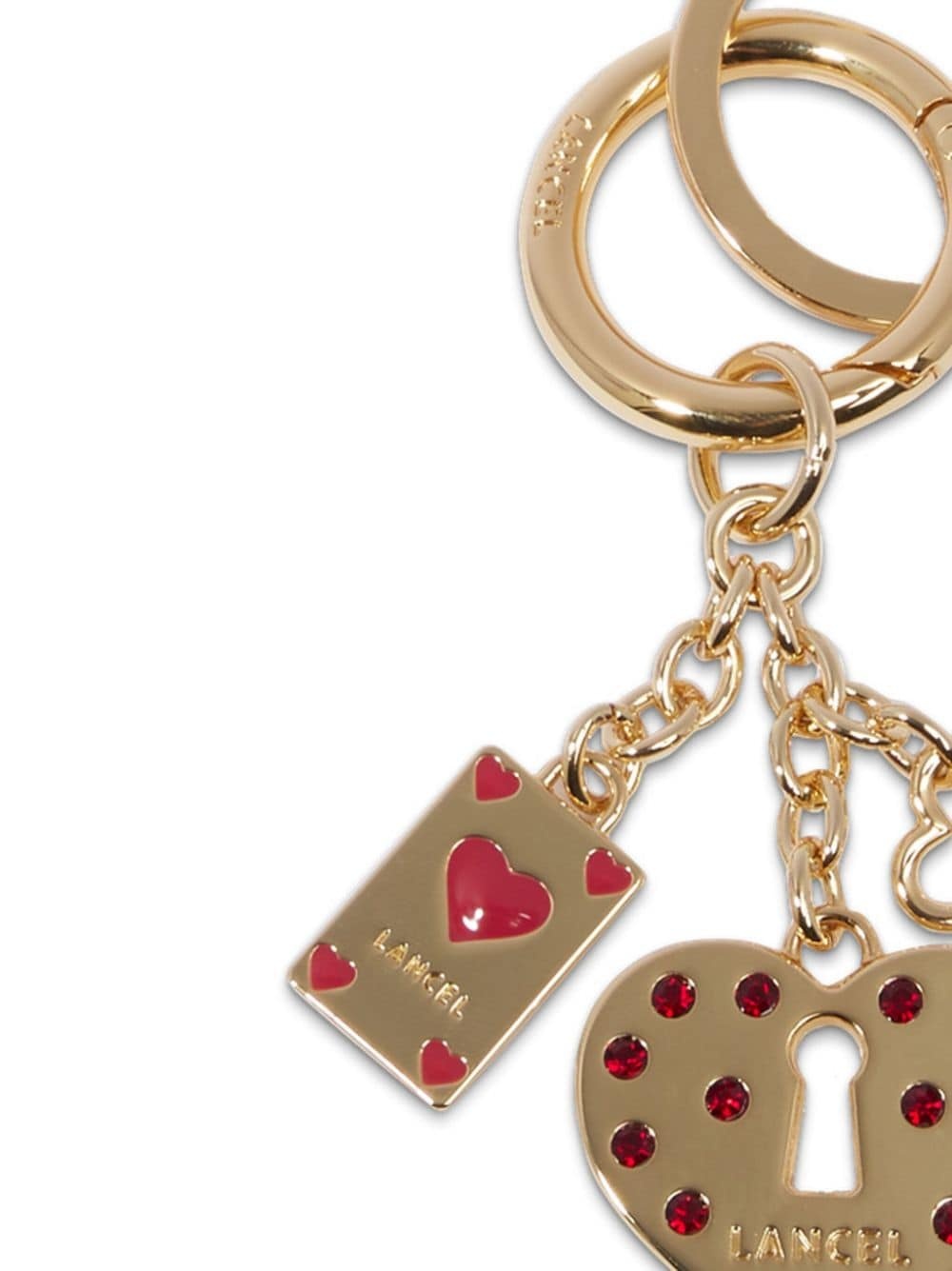 Crush crystal-embellished keyring - 2