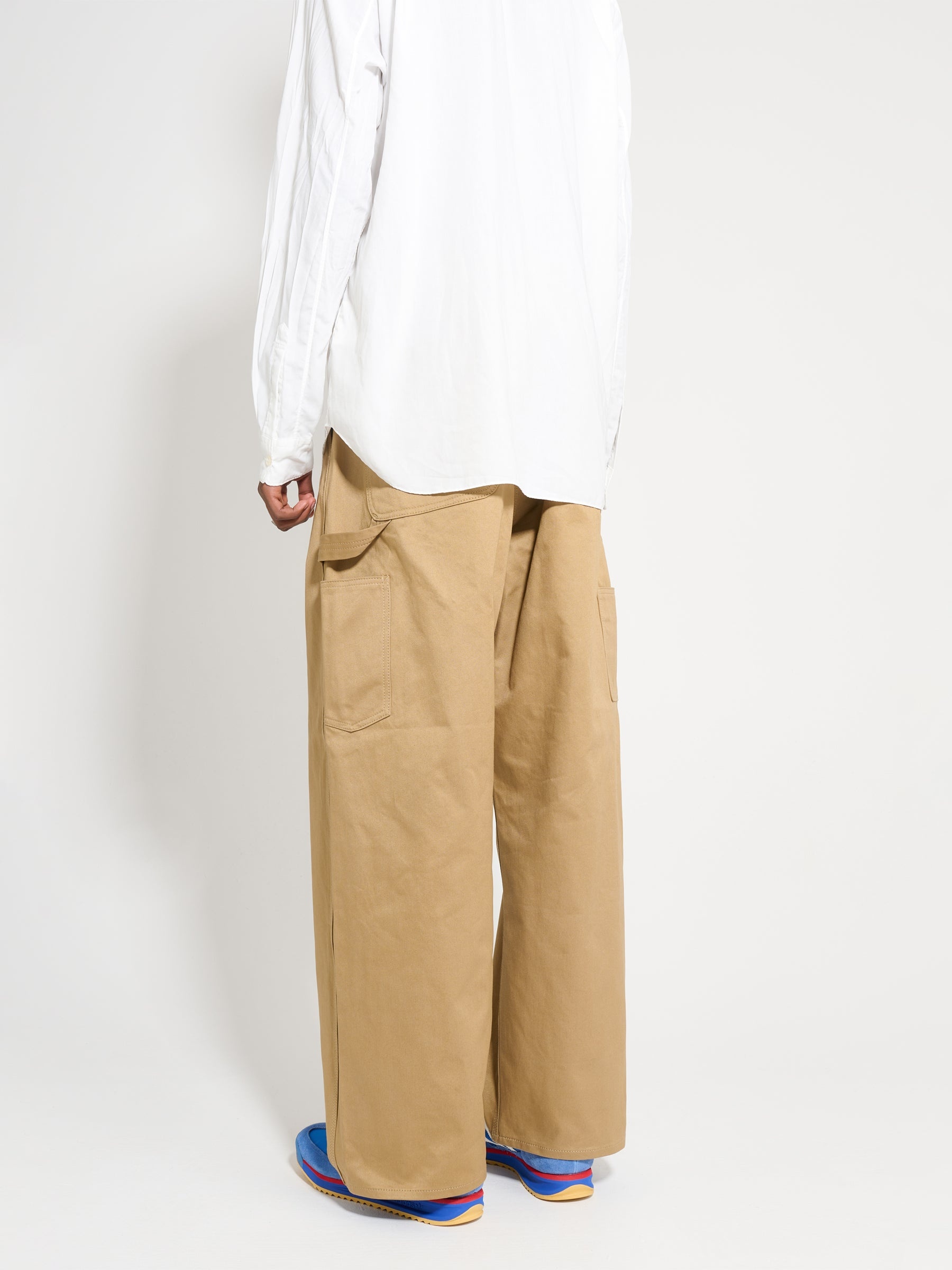 JUNYA WATANABE MAN X CARHARTT WIP COTTON TWILL PANTS BEIGE - 3