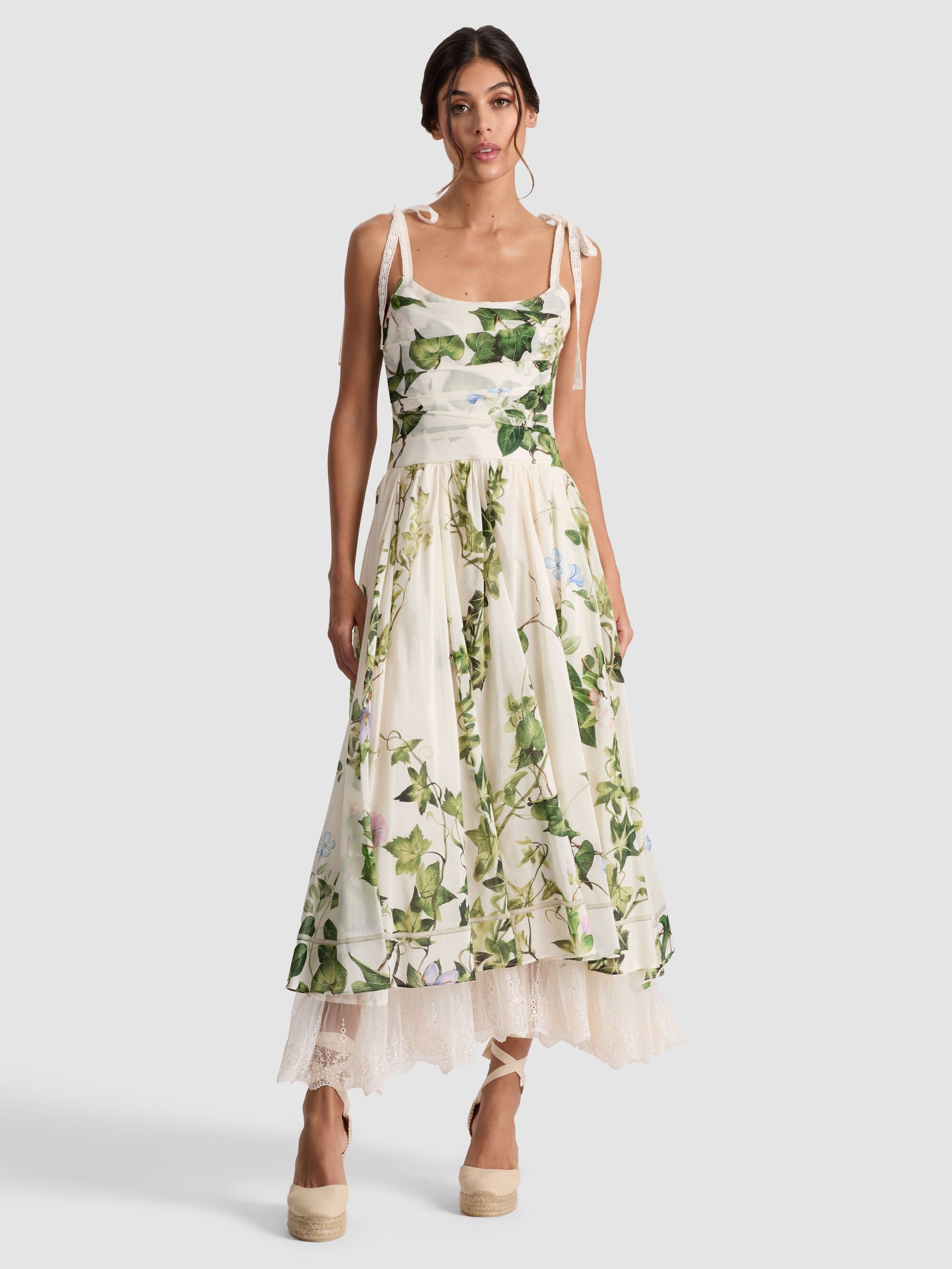 HAVEN FLARED MIDI DRESS - 3