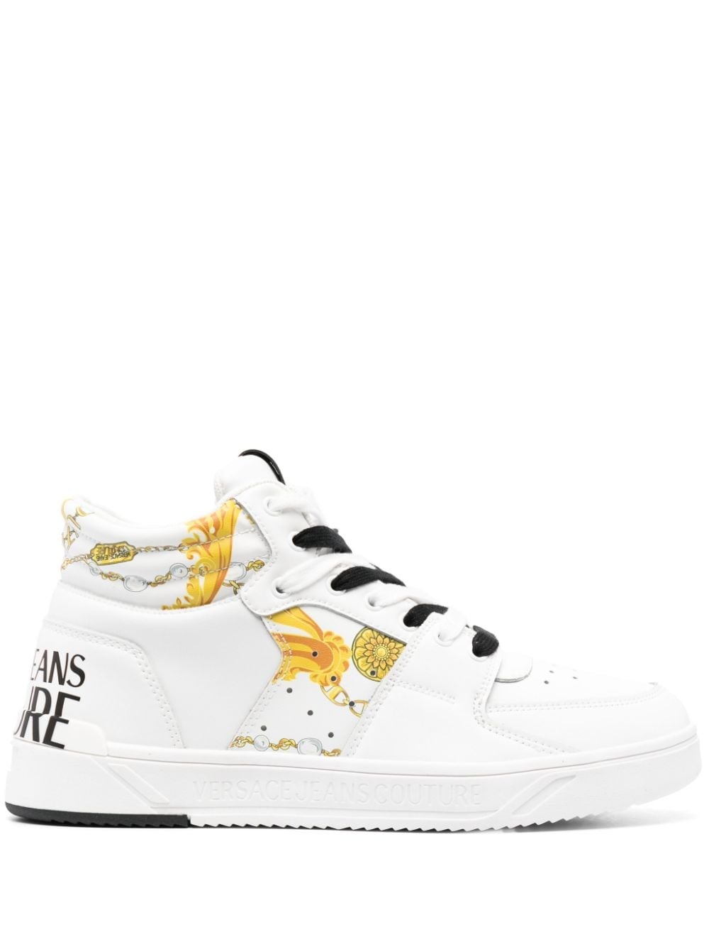 Starlight logo-print leather sneakers - 1