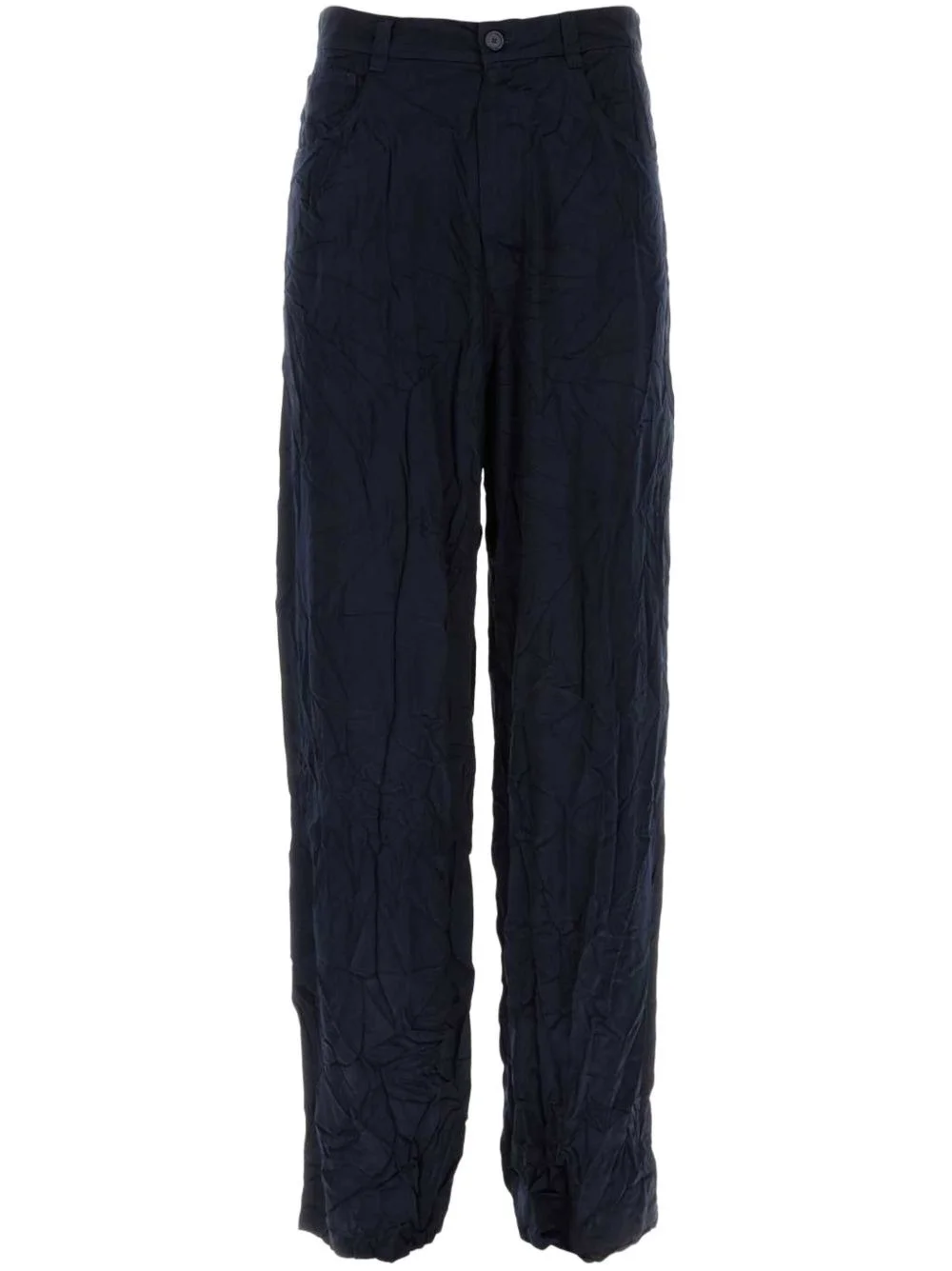 mirror-satin baggy trousers - 1