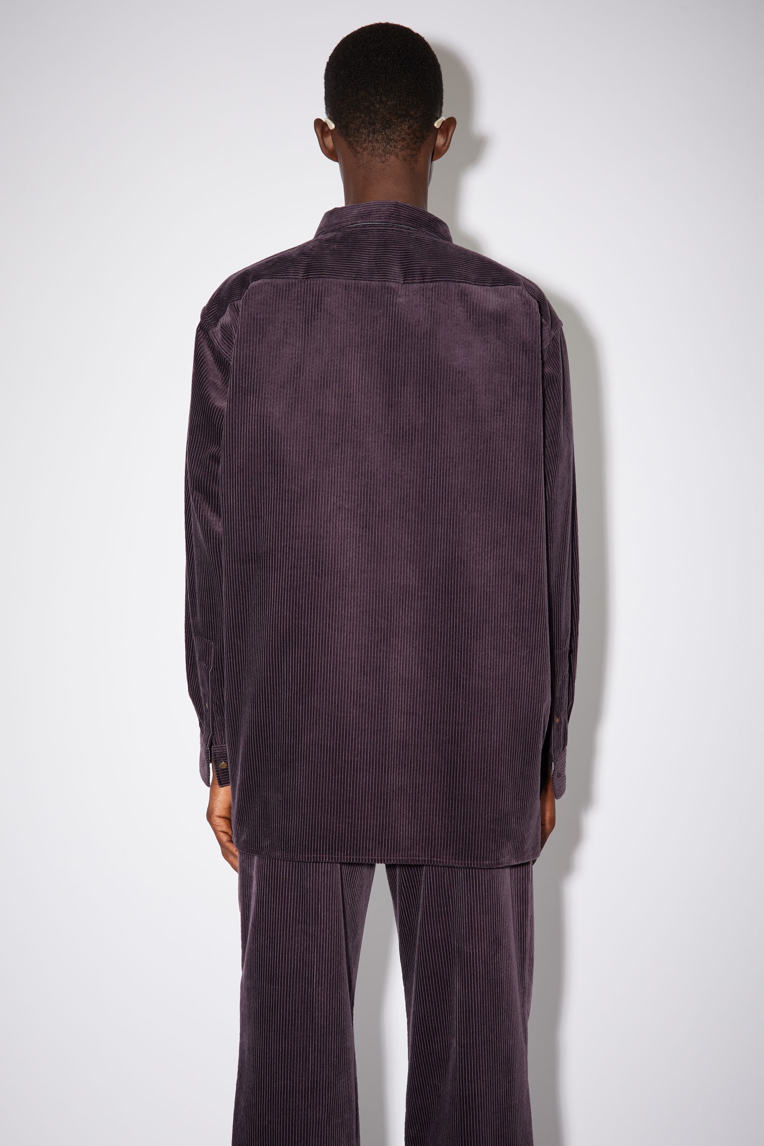 Corduroy shirt - Aubergine purple - 3