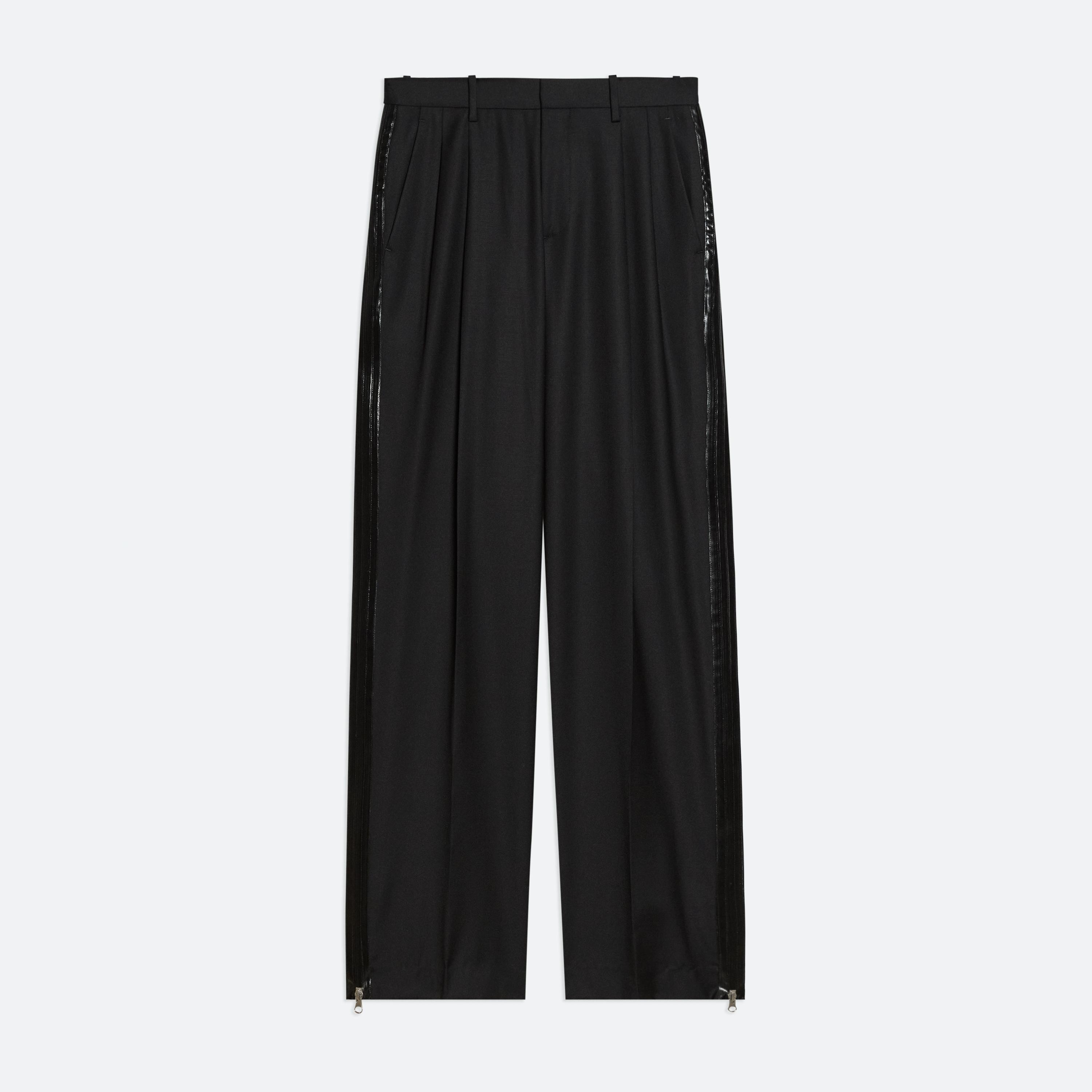 ZIP DOUBLE-PLEATED TROUSERS - 1