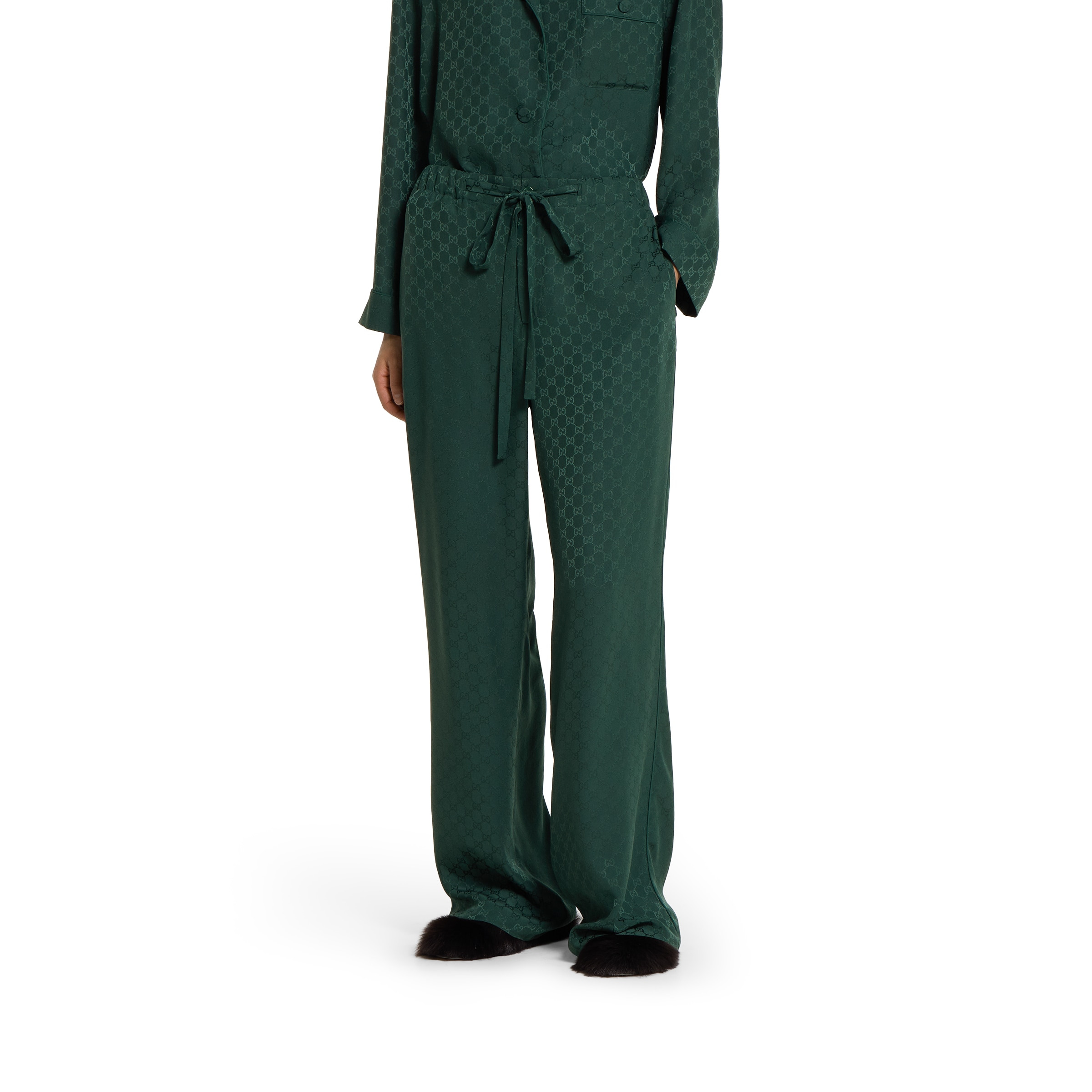 GG silk jacquard jogging pant - 3