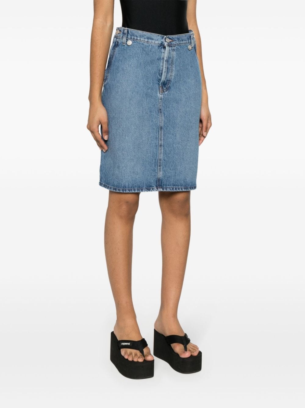 denim mini skirt - 3