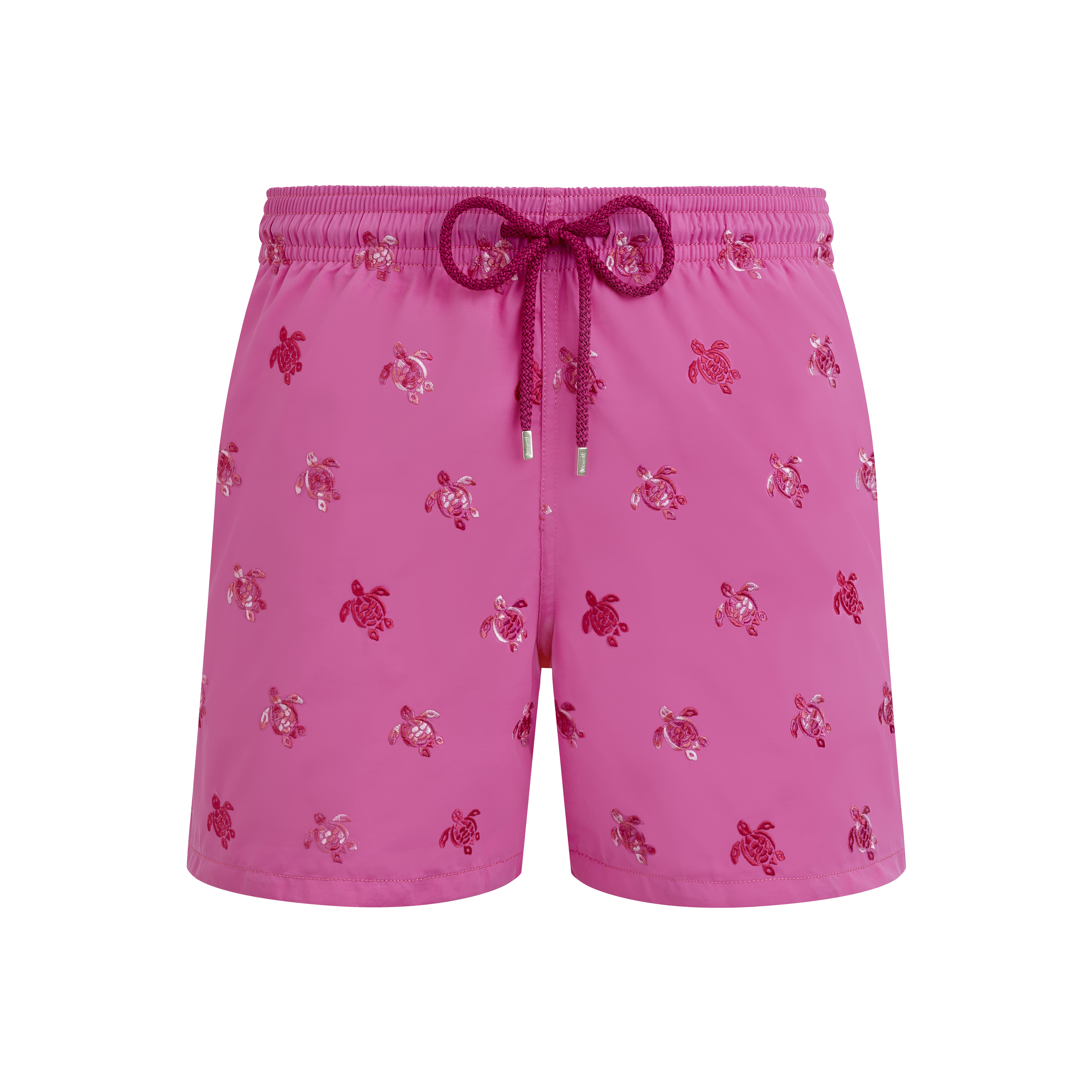 Men Swim Trunks Embroidered Micro Ronde des Tortues Diagonale - Limited Edition - 1