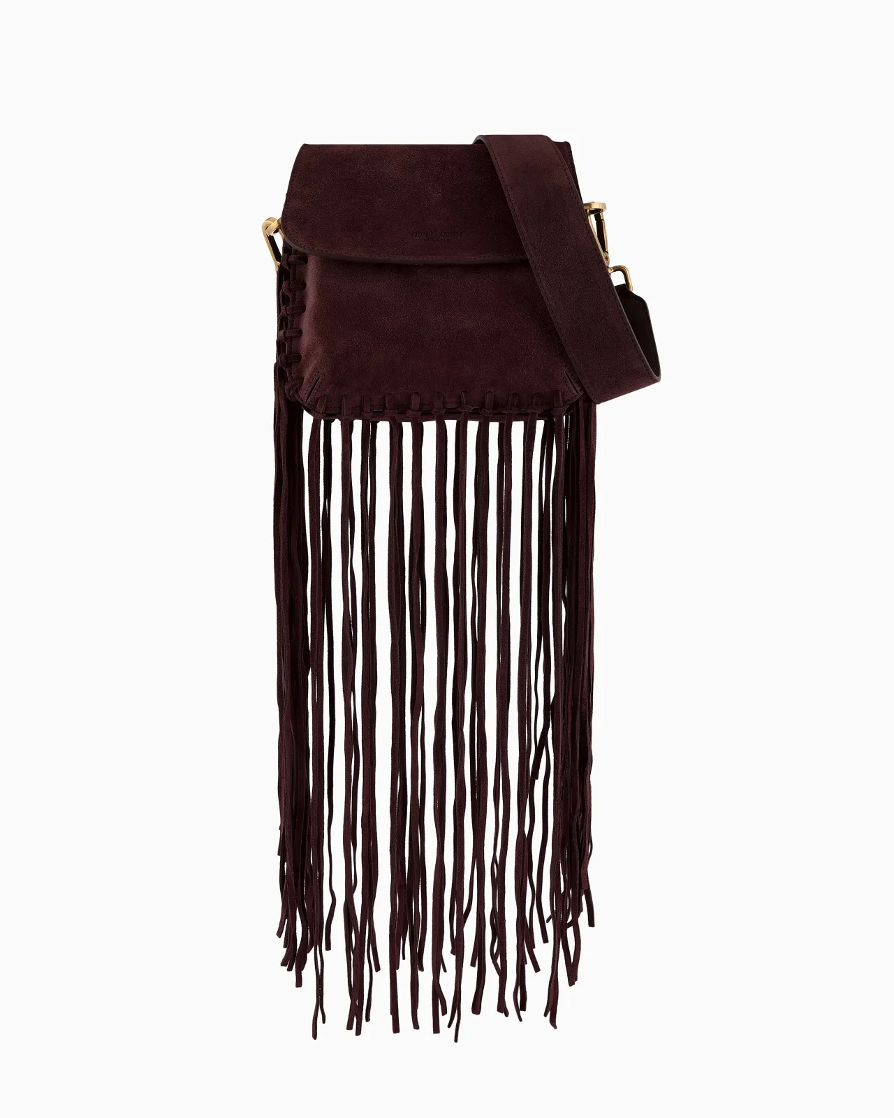 La Prima fringed suede bag - 1
