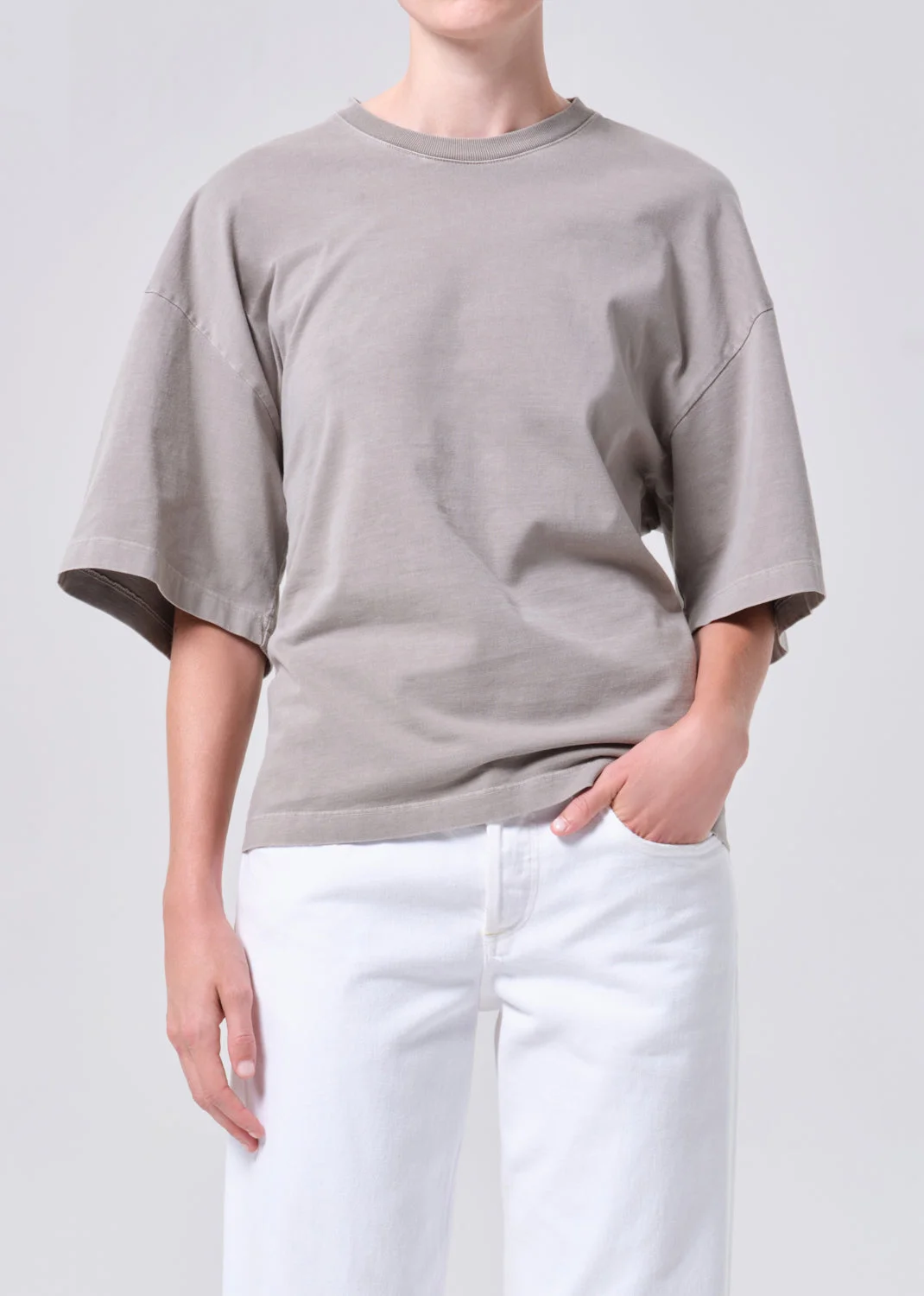 ELLERY TEE IN DRAB - 1