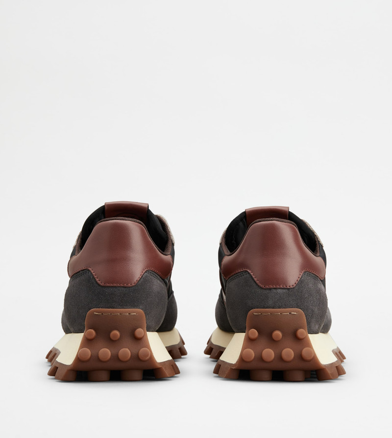 Tod's SNEAKERS TOD'S 1T IN SUEDE AND FABRIC - GREY, BROWN outlook