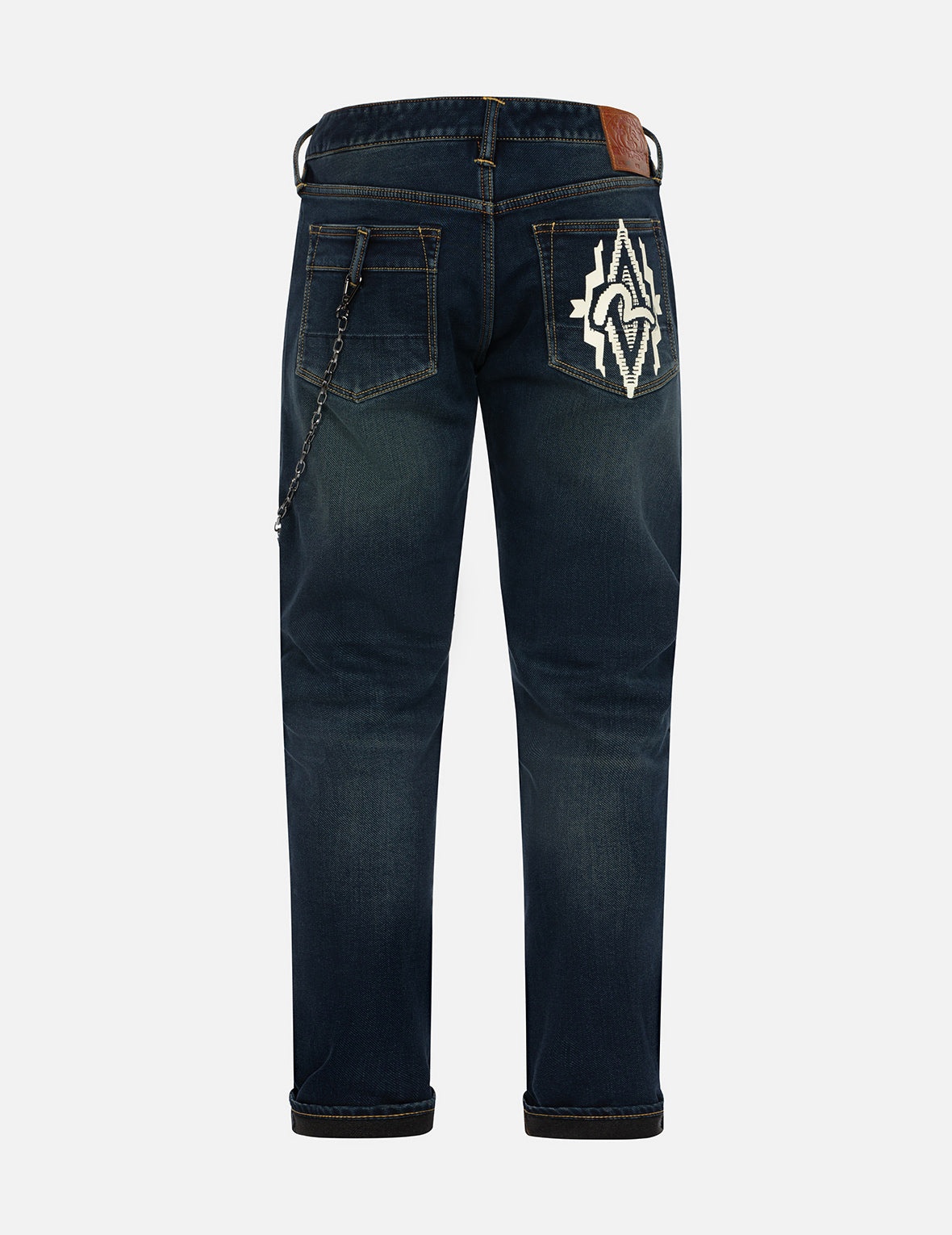 Navajo Style Tapestry Seagull Print Pocket Carrot Fit Jeans #2017 - 13
