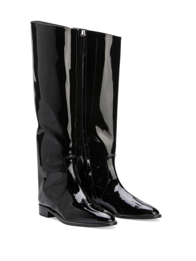 ALEXANDRE VAUTHIER Sharon 20mm patent-finish boots outlook